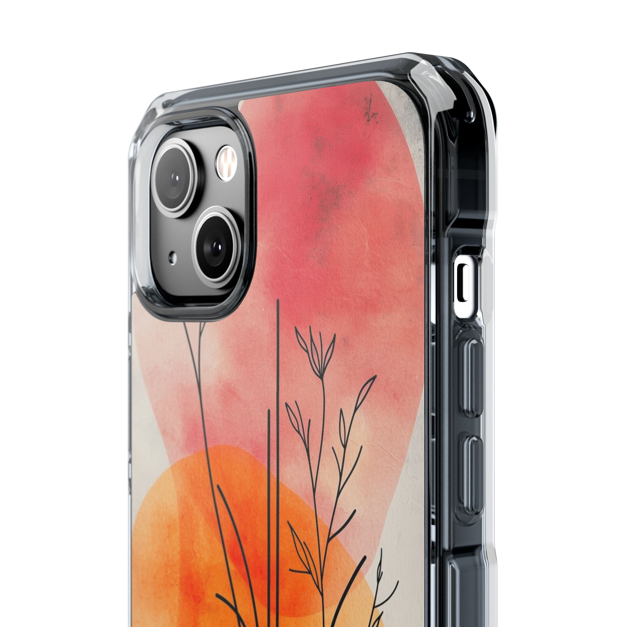 Curved Stem Sunset iPhone 14 Plus Case - Impact