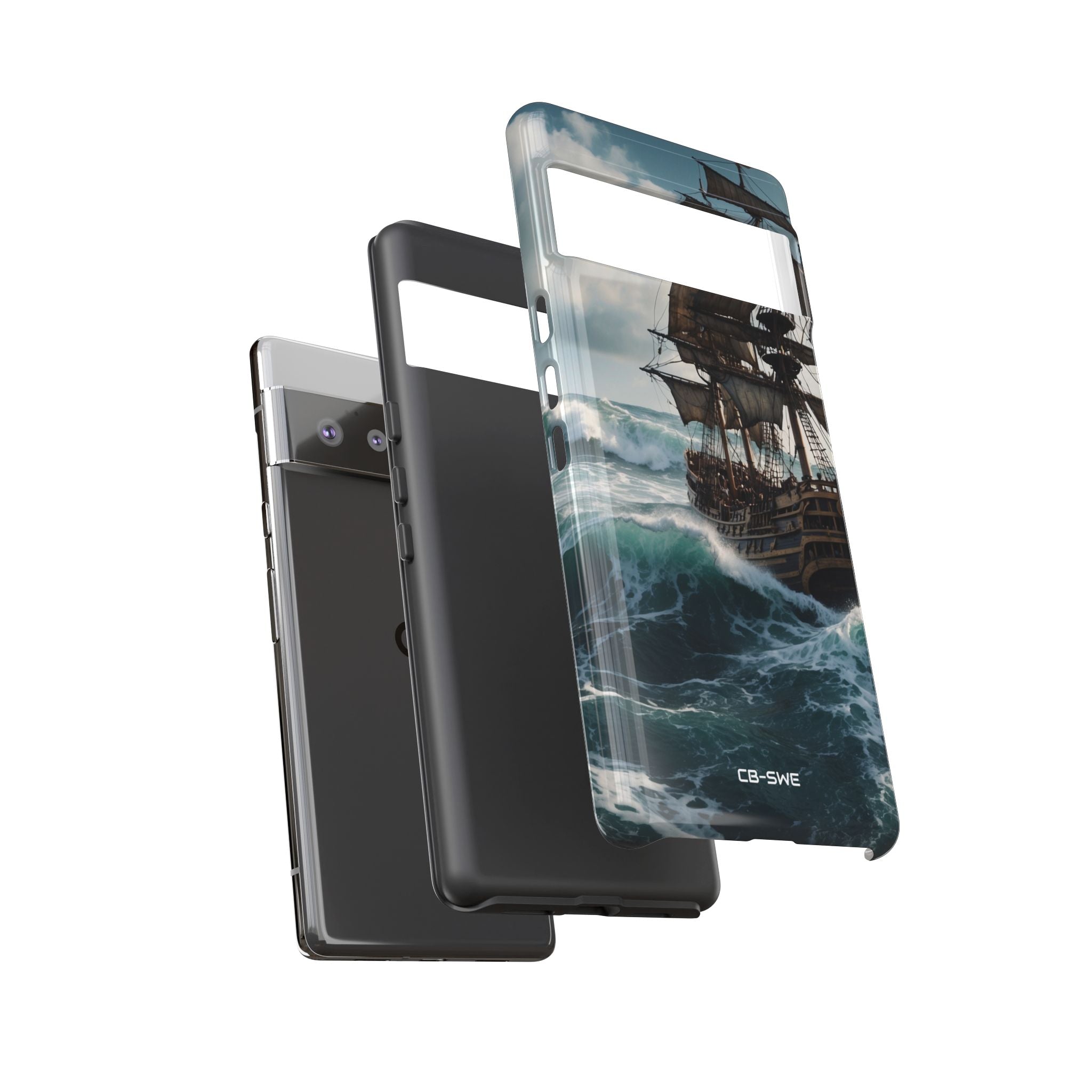Ship Faces Waves - Google Pixel Case