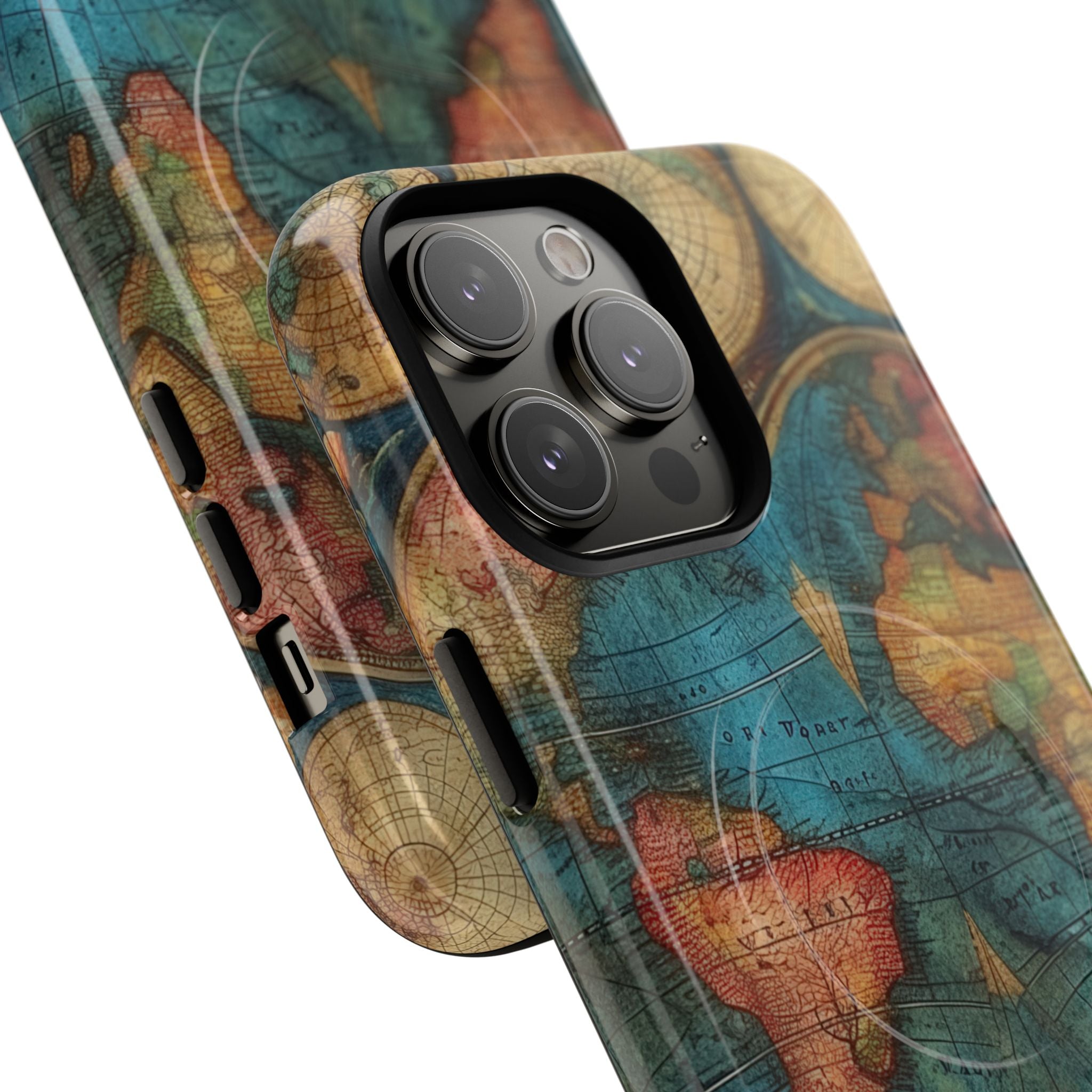 Vintage World Map iPhone 14 - Tough+