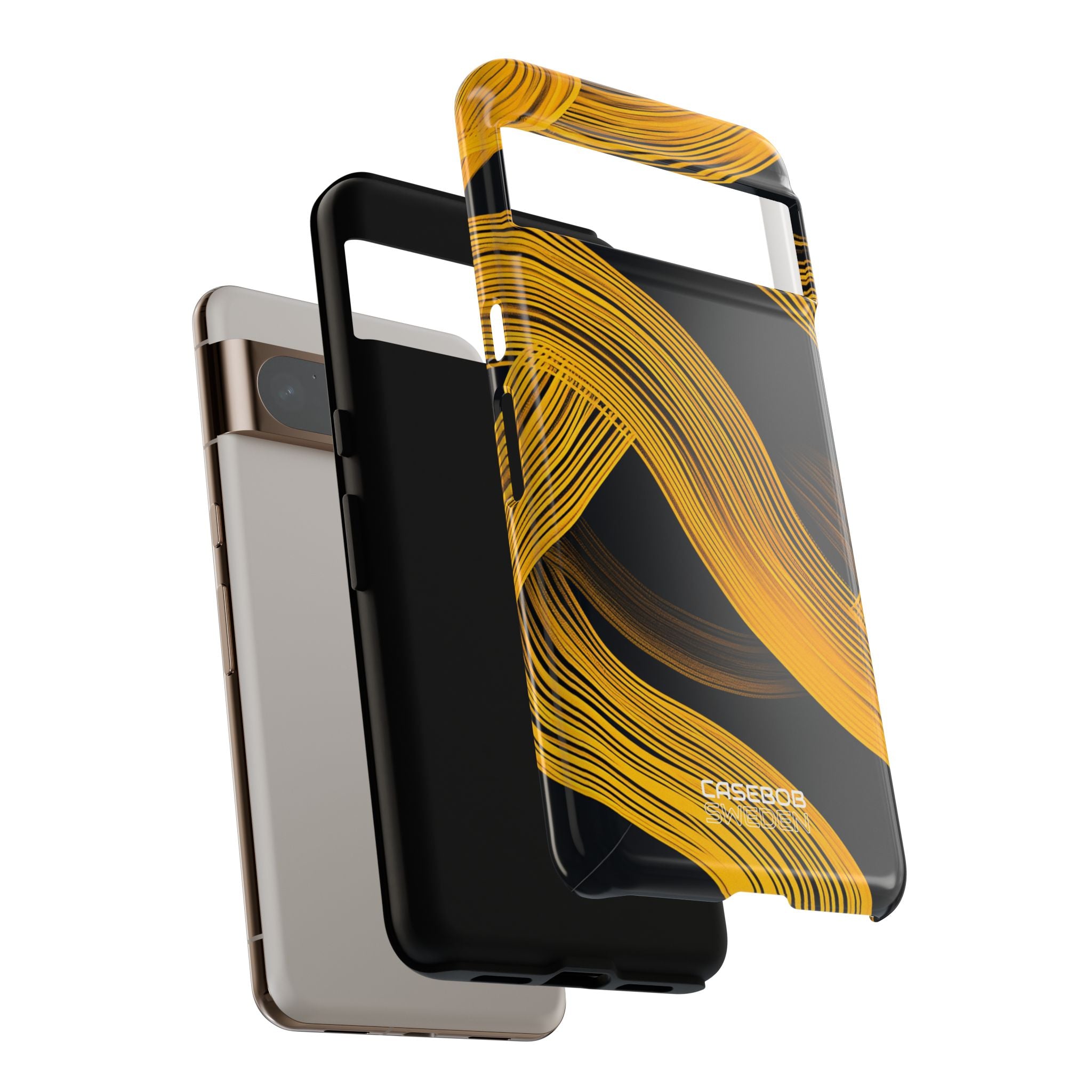 Yellow Flow Lines Google Pixel 8 - Tough