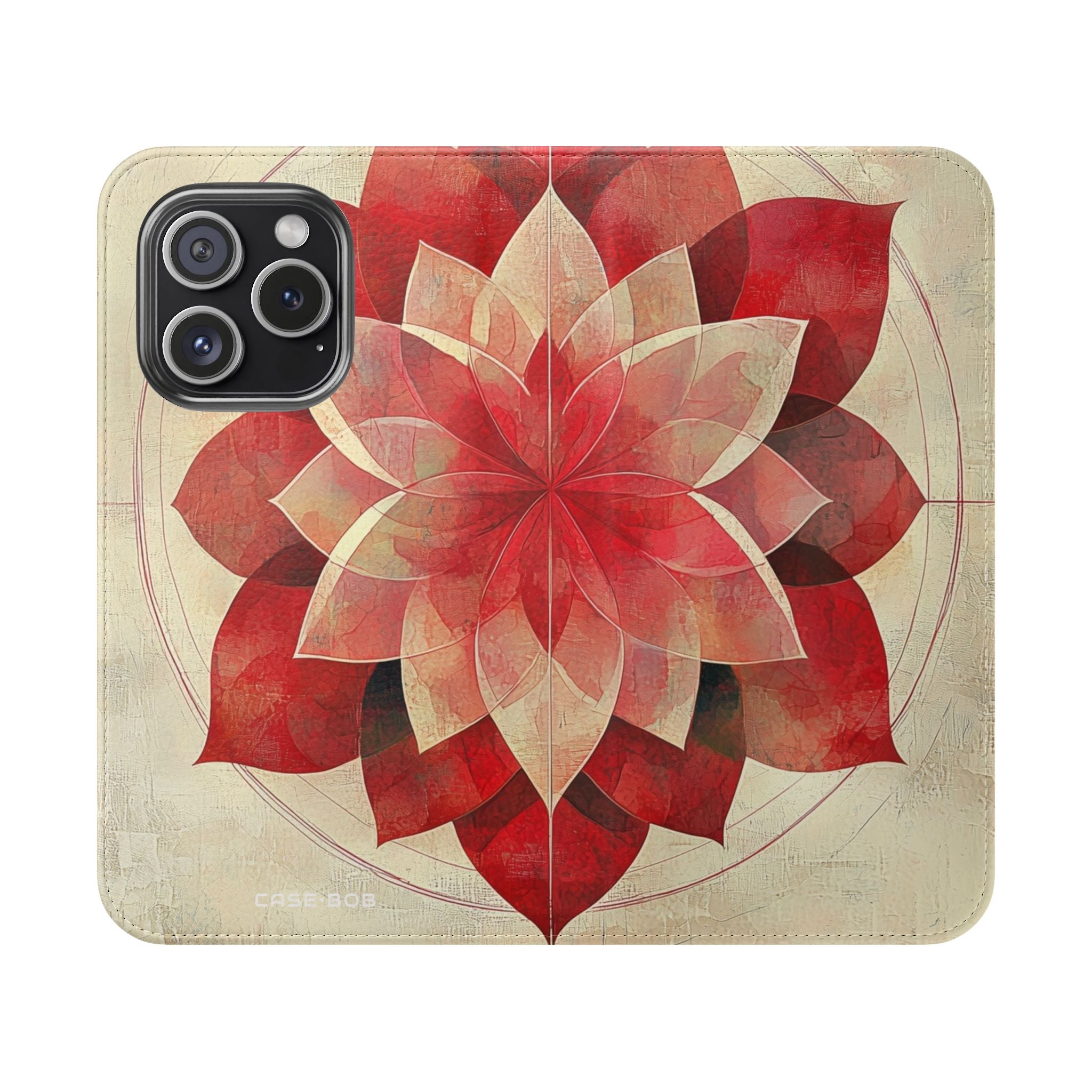 Crimson Bloom - iPhone 15 Pro Case - Wallet