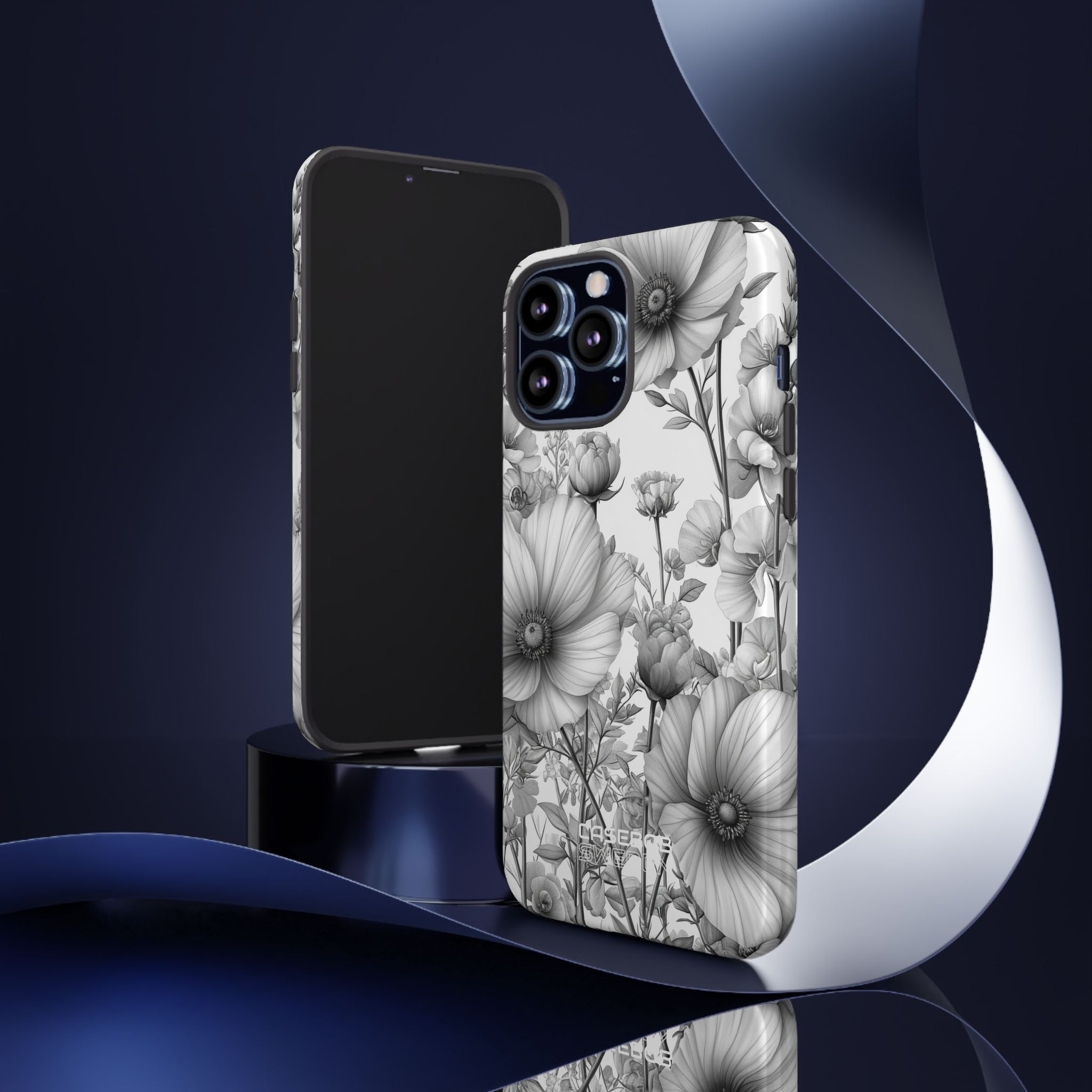 Vintage Floral Etching iPhone 13 - Tough