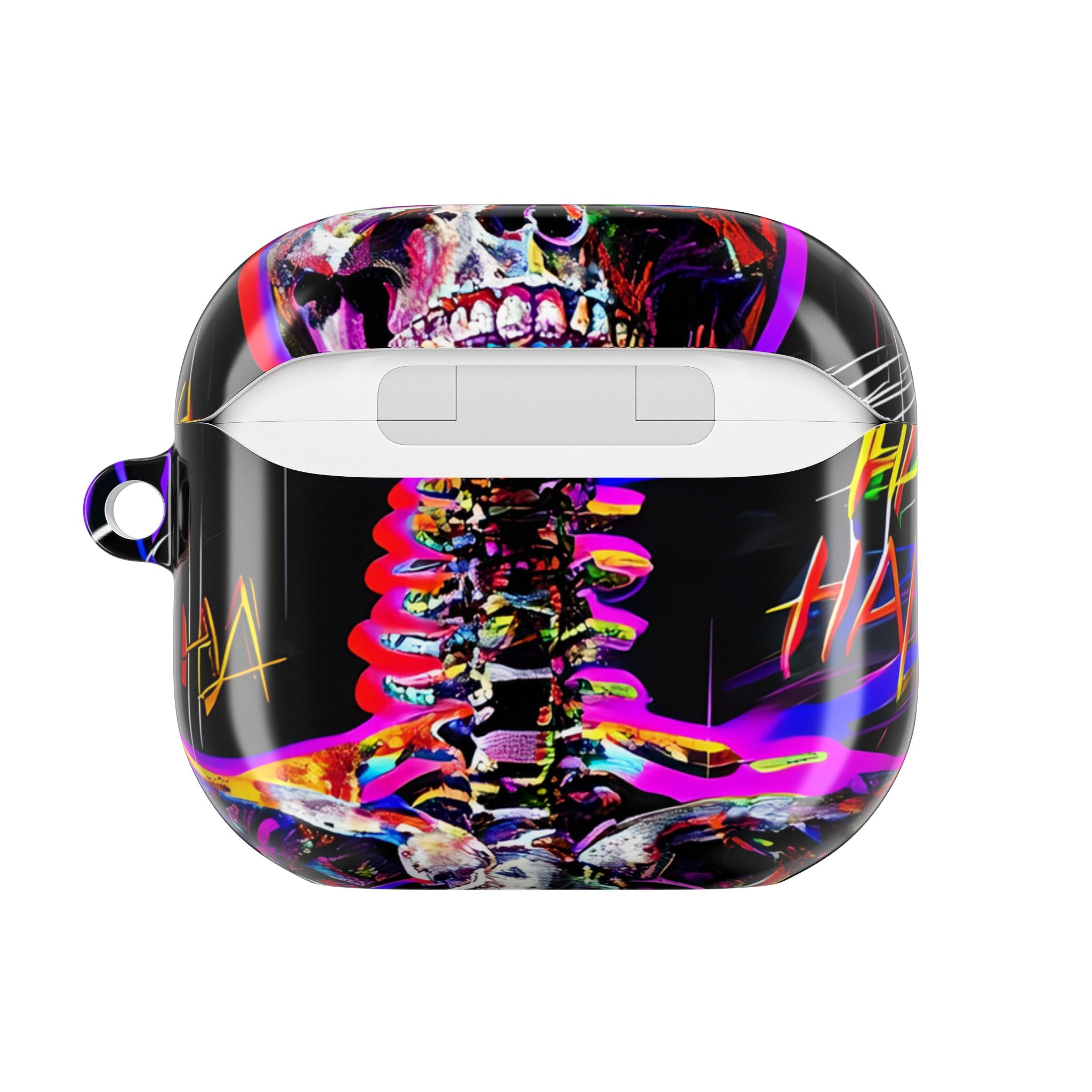 Neon Skeleton Laughter - AirPods Case
