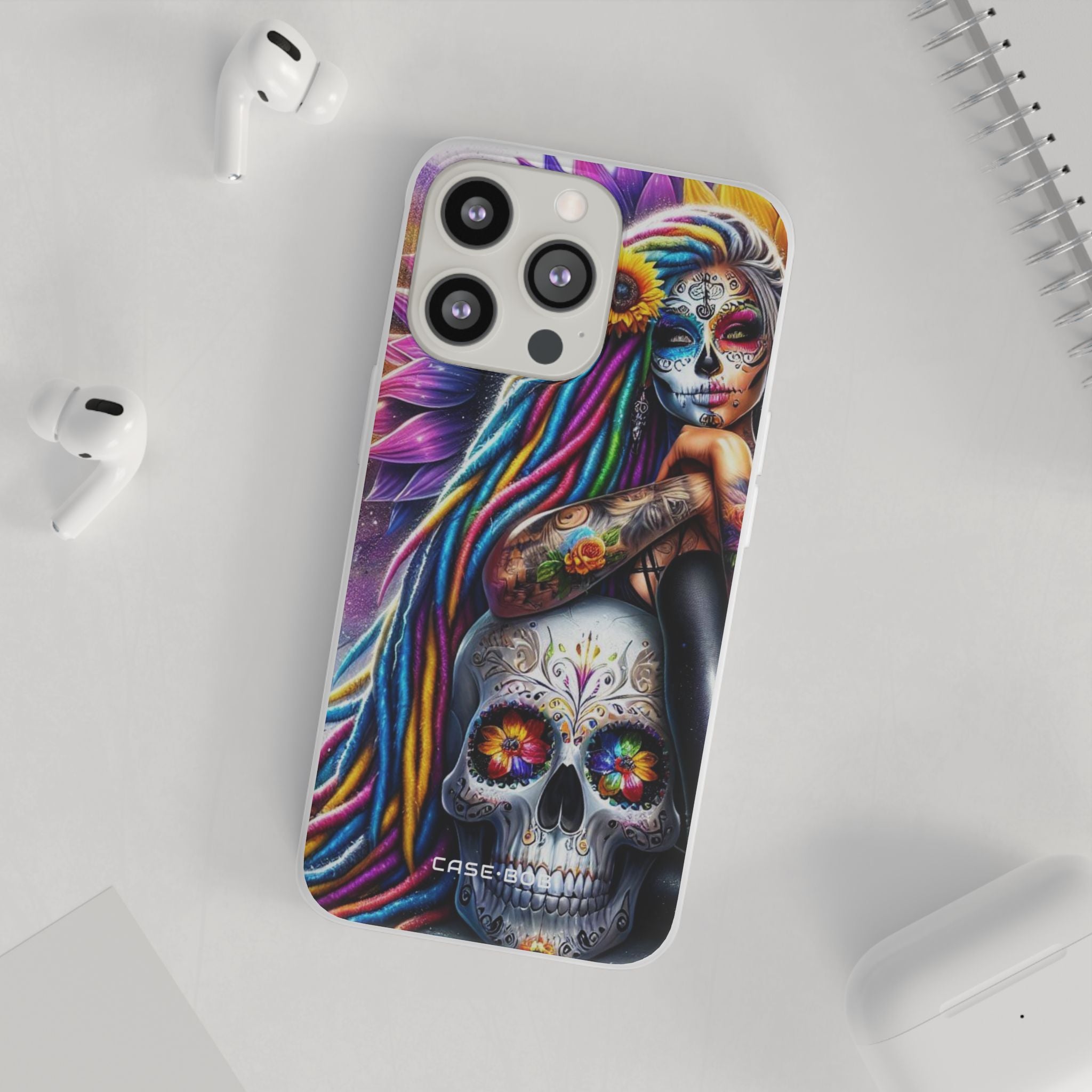 Sunflower Skull Glow iPhone 13 Pro - Soft