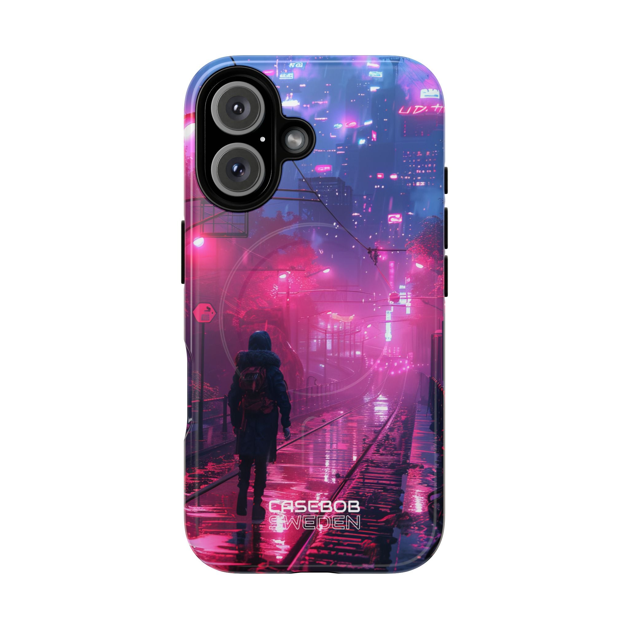 Neon Shadow City iPhone 16 - Tough+