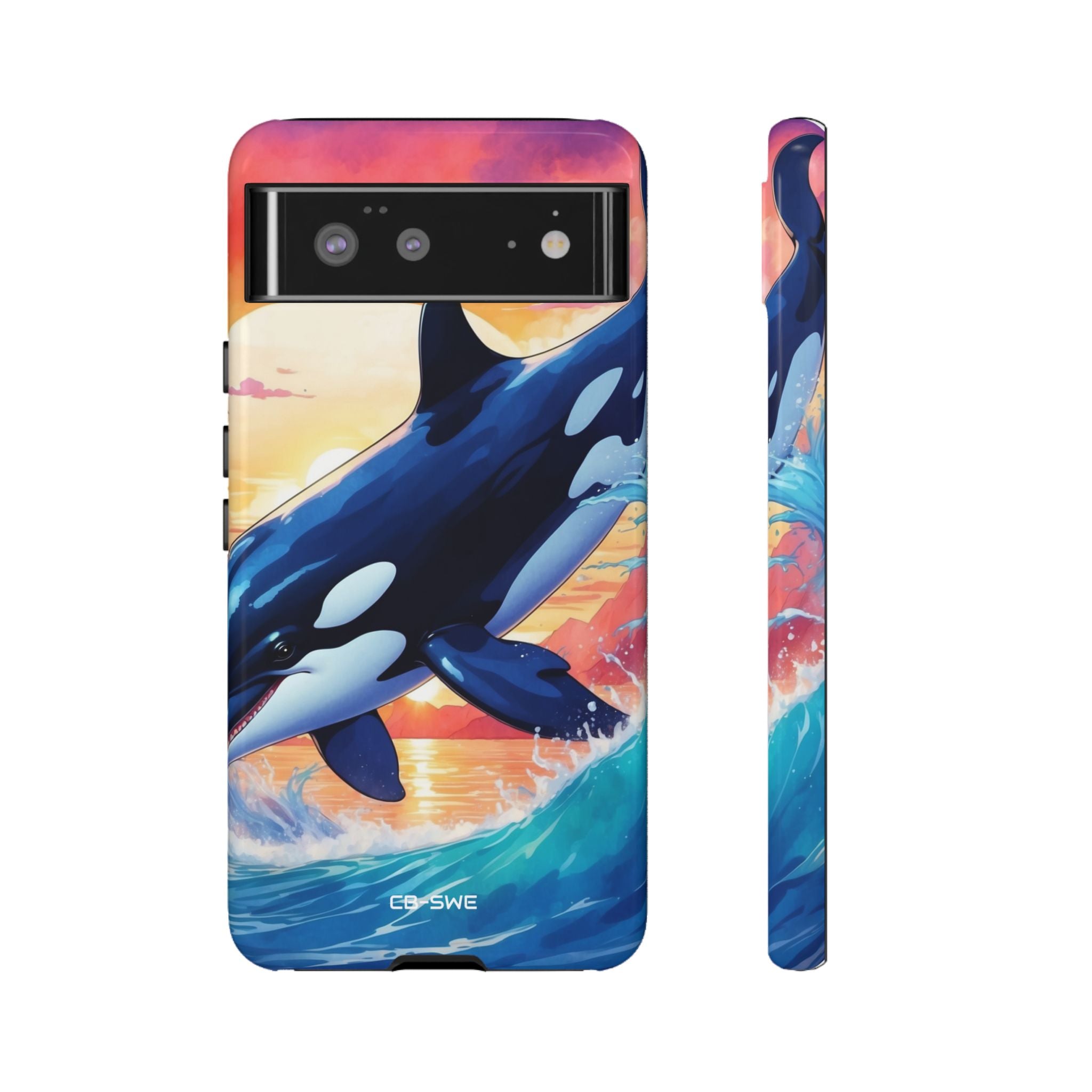 Orca Leaps Joyfully - Google Pixel Case