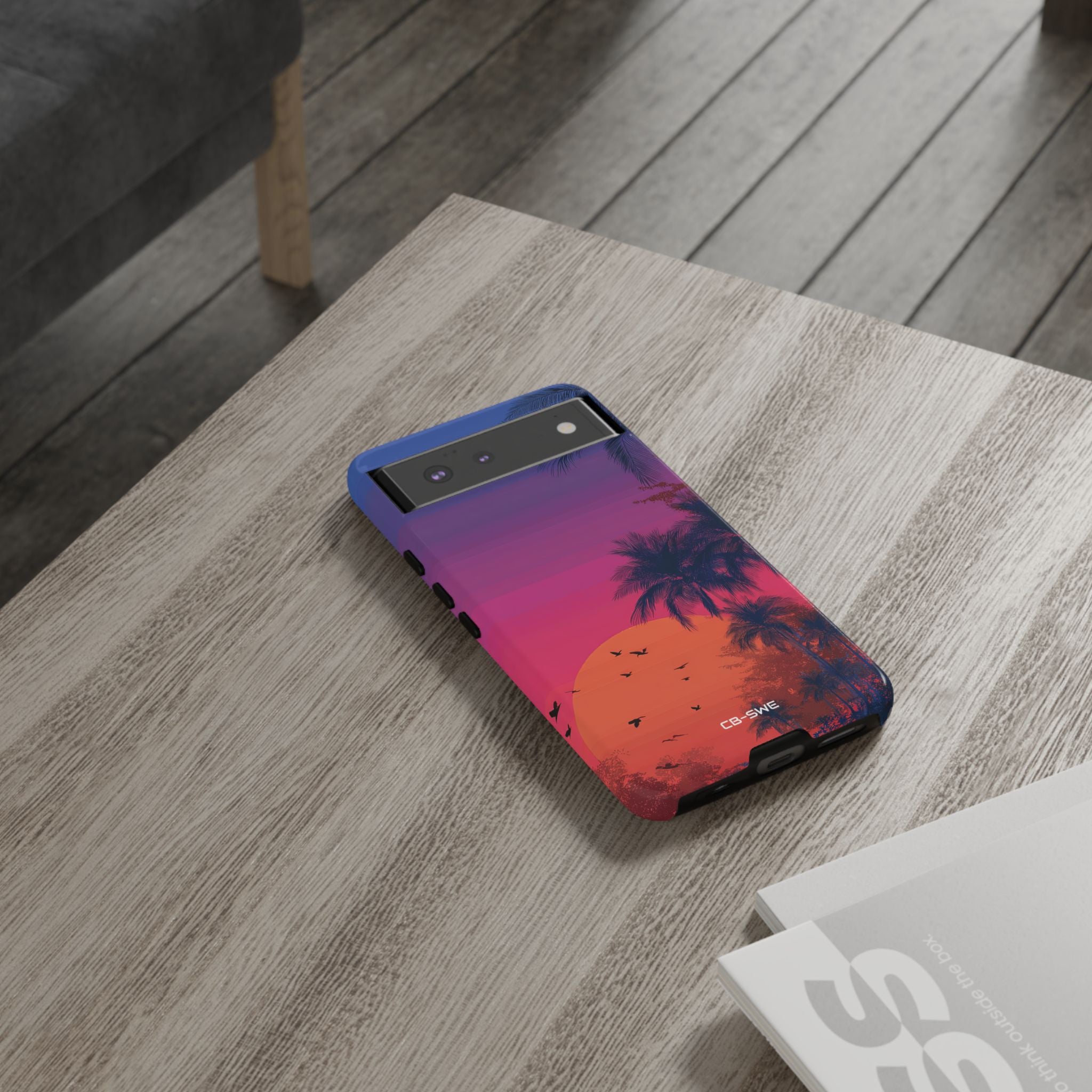 Tropical Sunset Silhouettes - Google Pixel Case