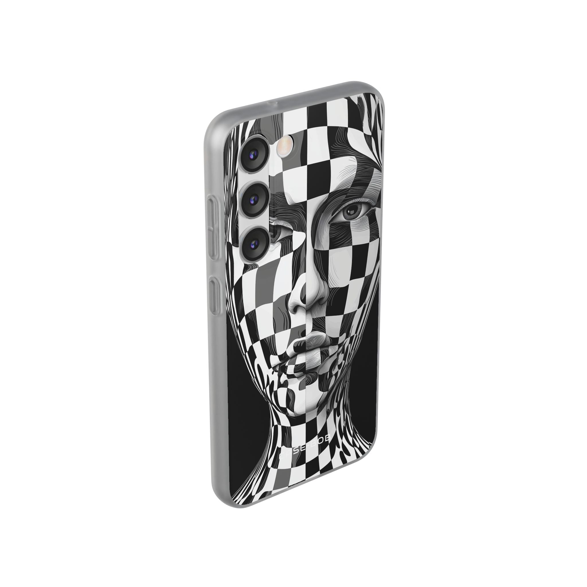 Checkered Face Samsung S23 Case - Soft