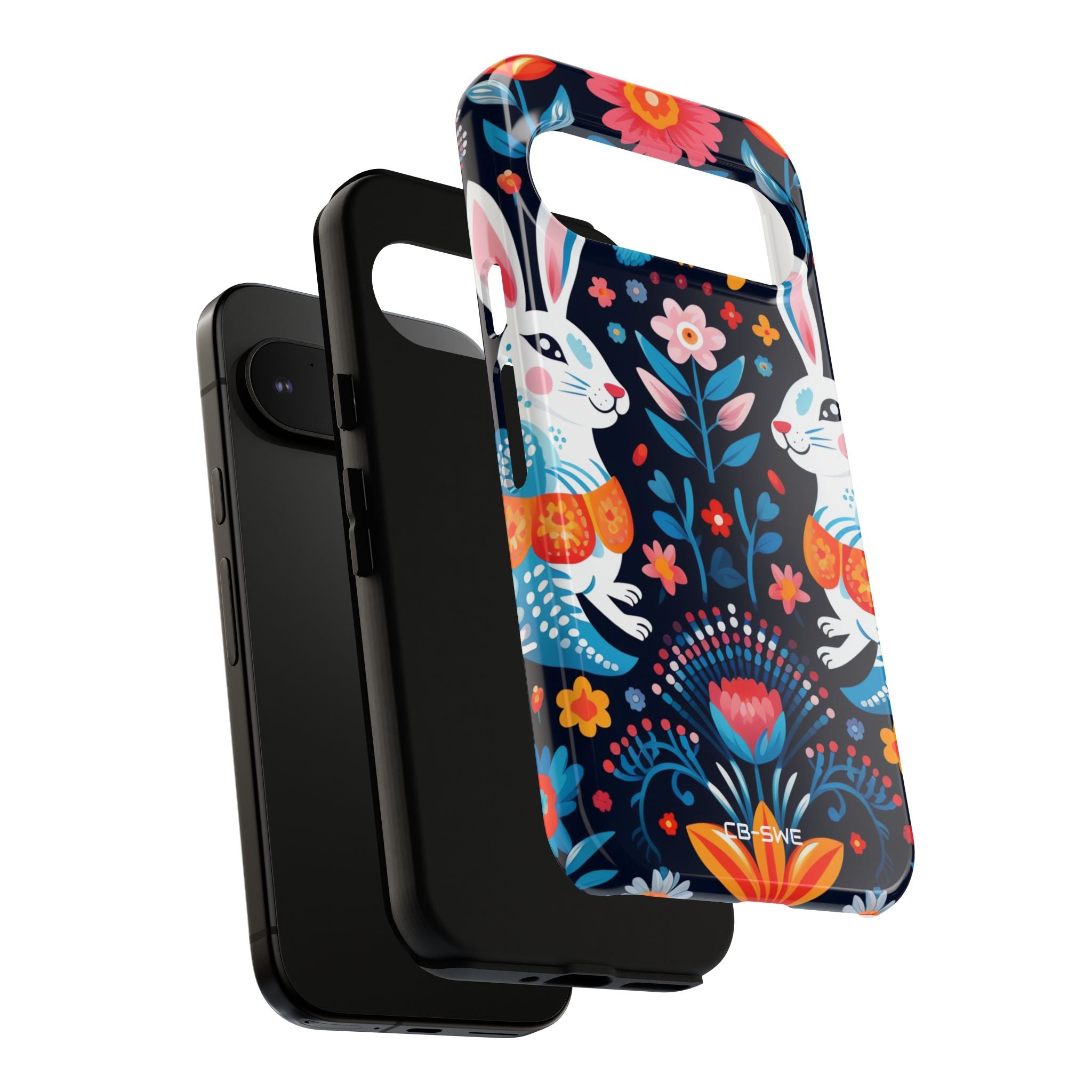 Bunnies Hop Flowers - Google Pixel Case