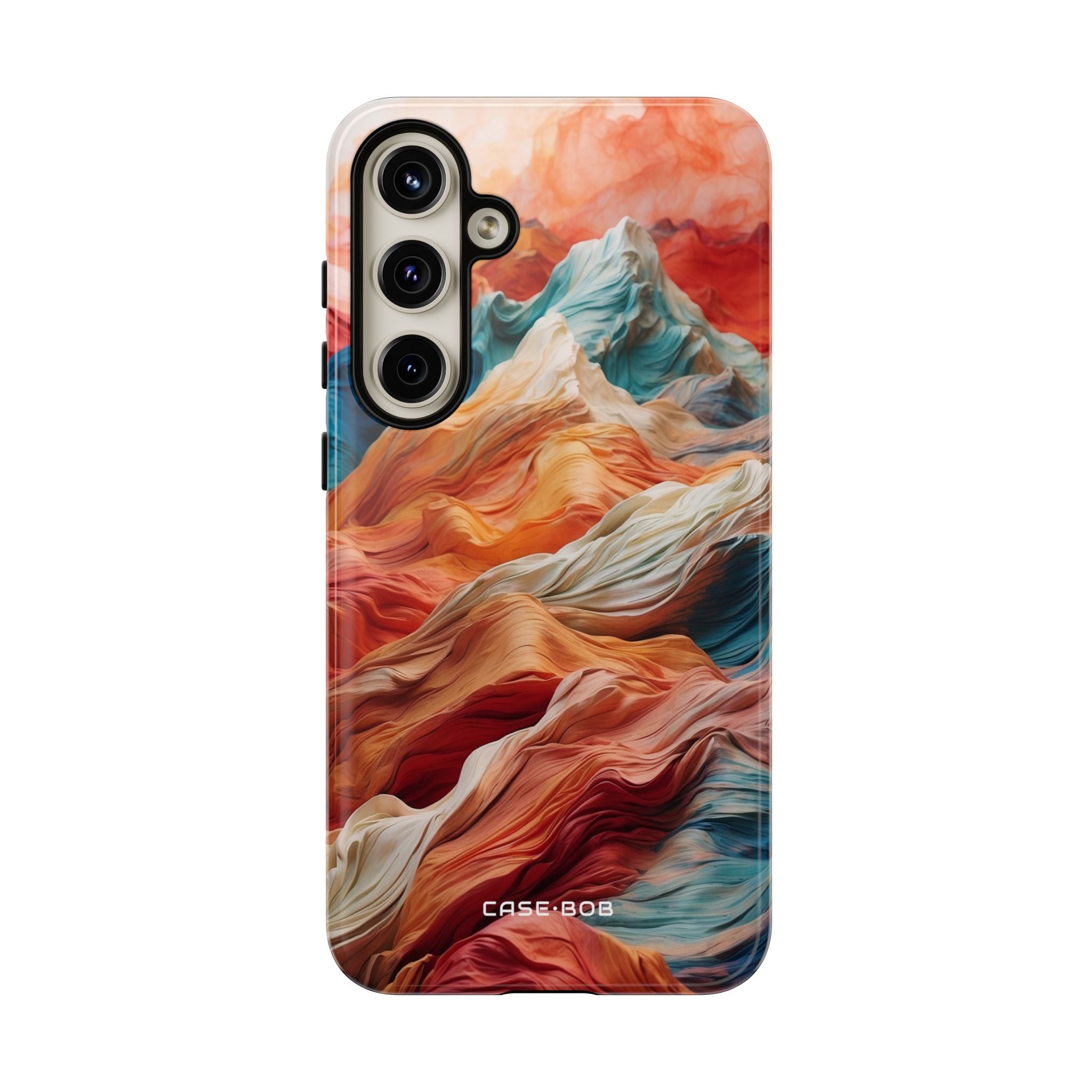 Fabric Peaks Cream Samsung S24 Plus Case - Tough