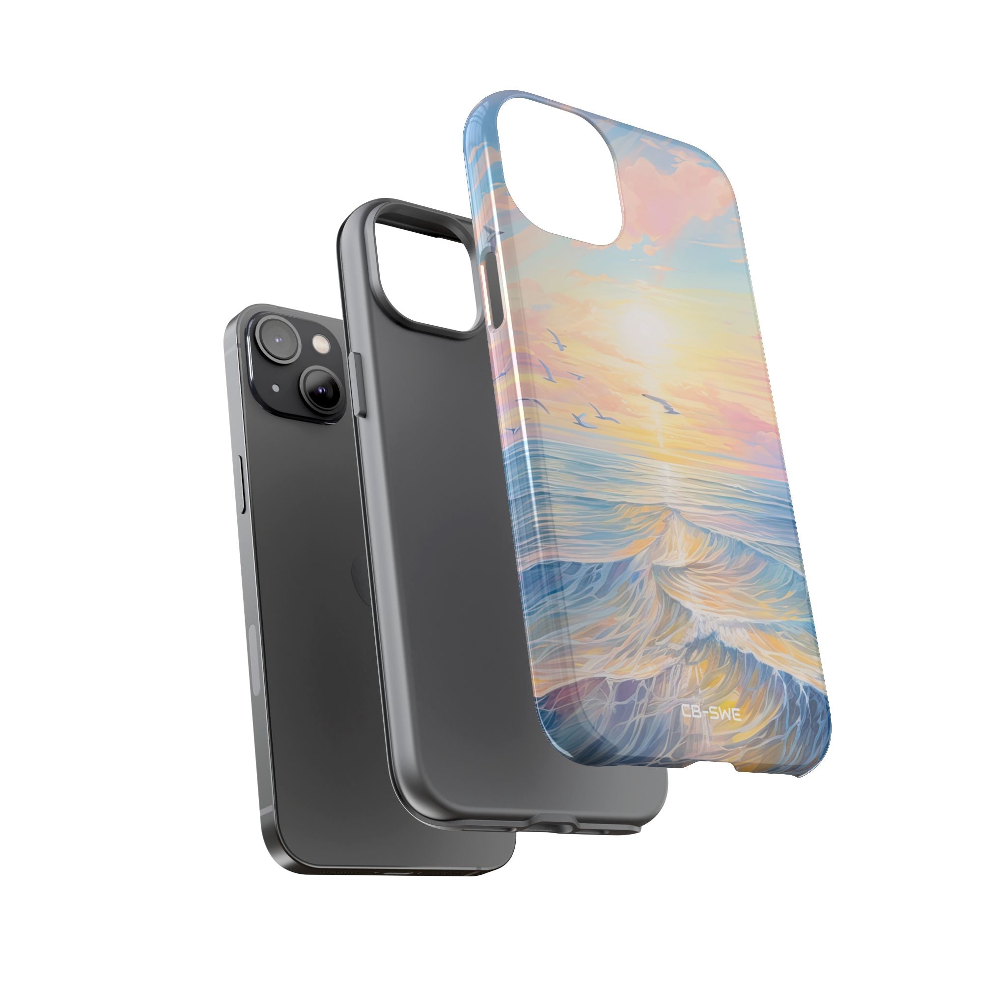 Gentle Waves Embrace - iPhone Case