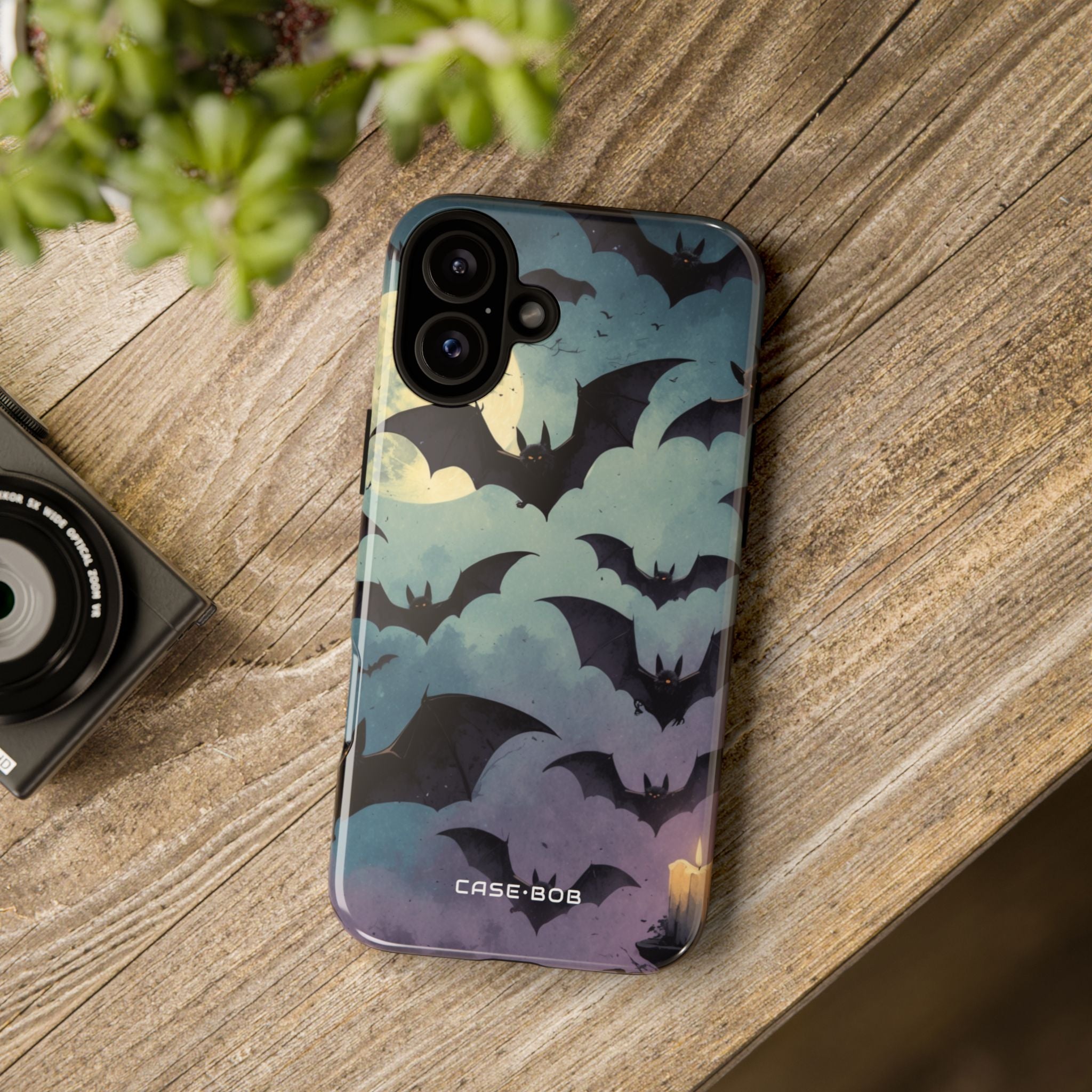Glowing Eyes Bats iPhone 16 Plus Case - Tough