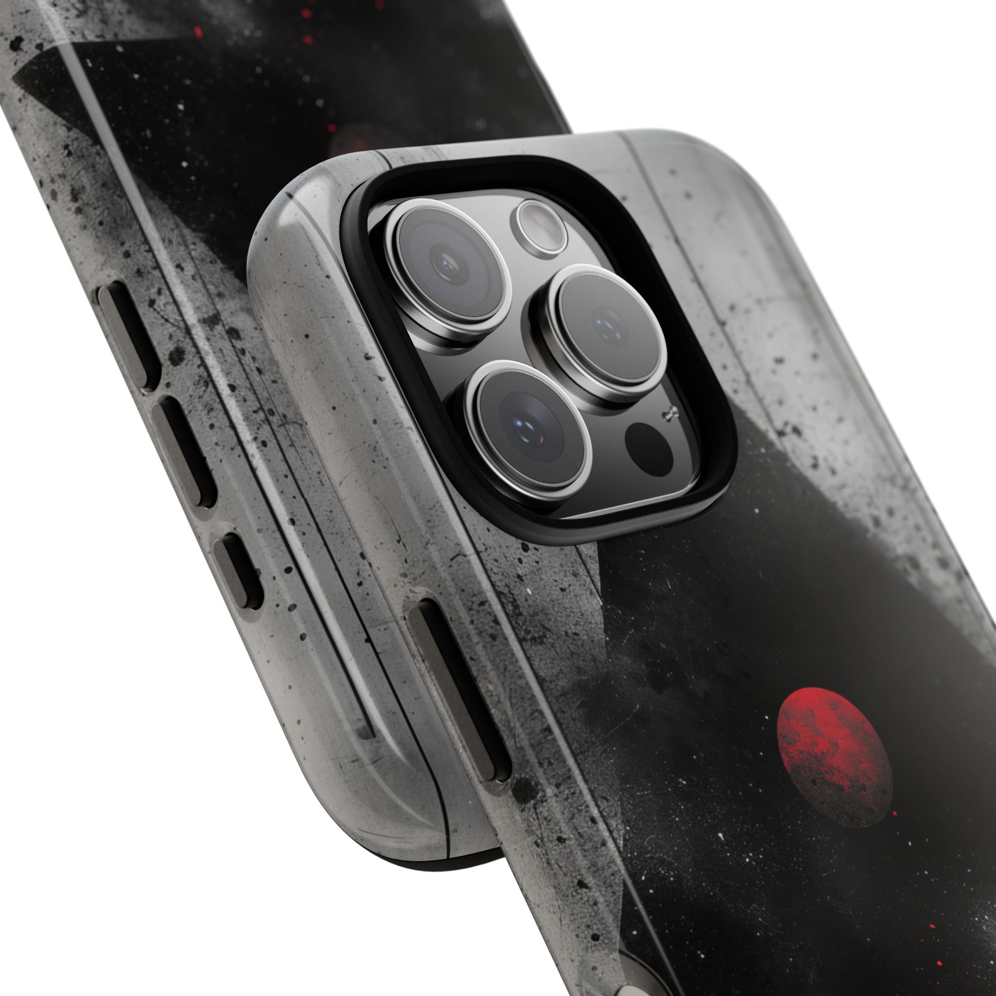 Crimson Core Geometry iPhone 16 - Tough