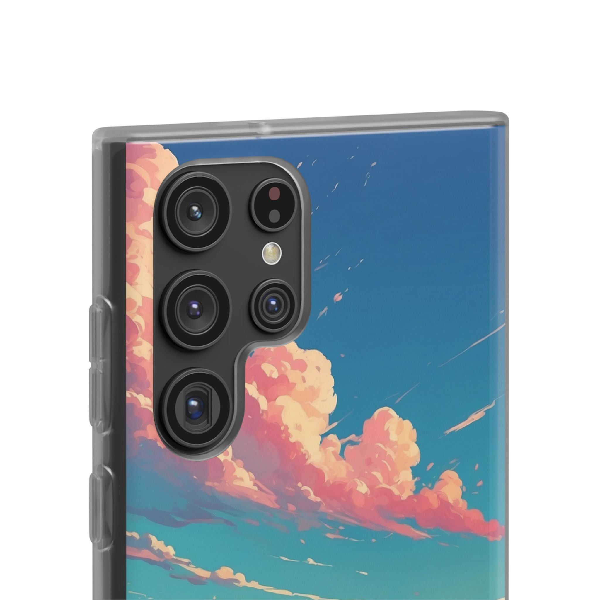 Turquoise Curl Samsung S22 Ultra Case - Soft