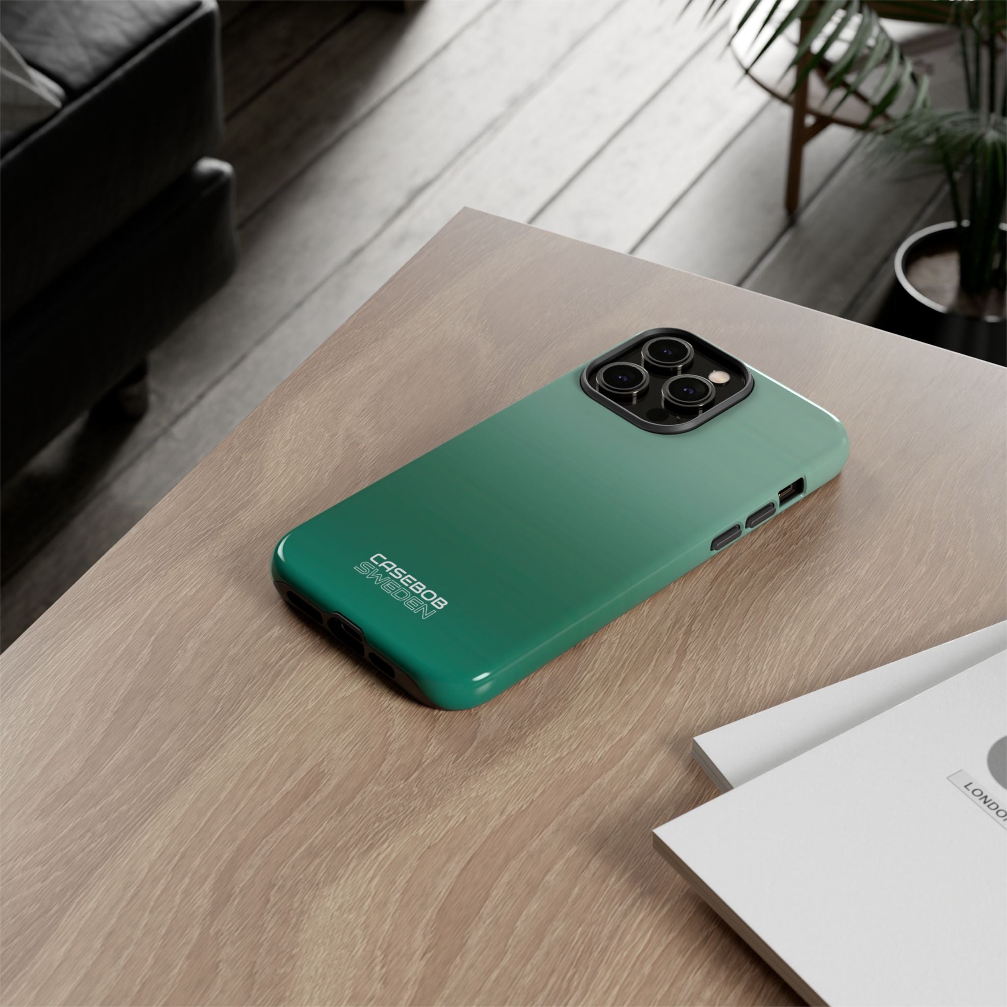 Strati Orizzonte Teal iPhone 14 - Tough