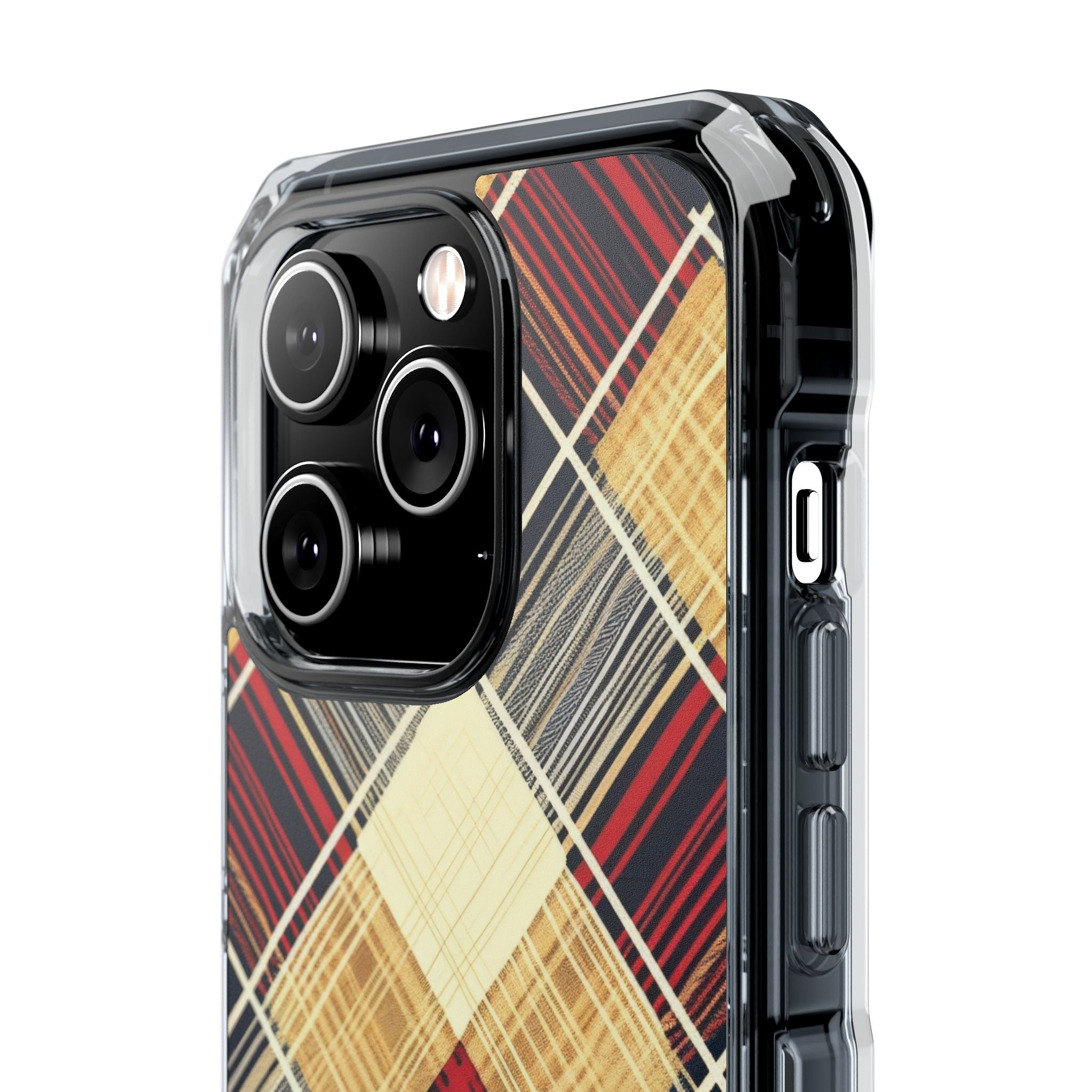 Plaid Diamond Tapestry iPhone 14 - Impact Clear+