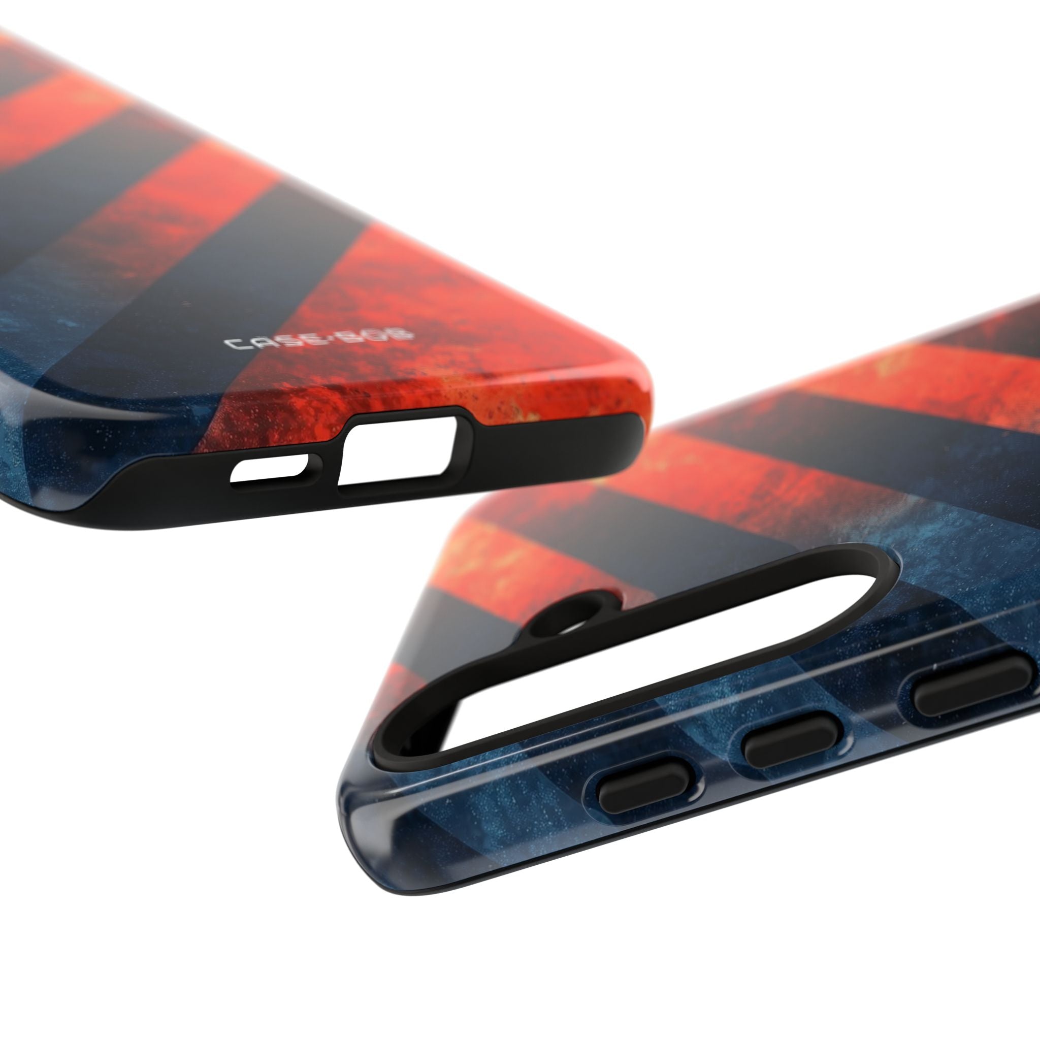 Diagonal Stripes Blaze Samsung S24 Plus Case - Tough
