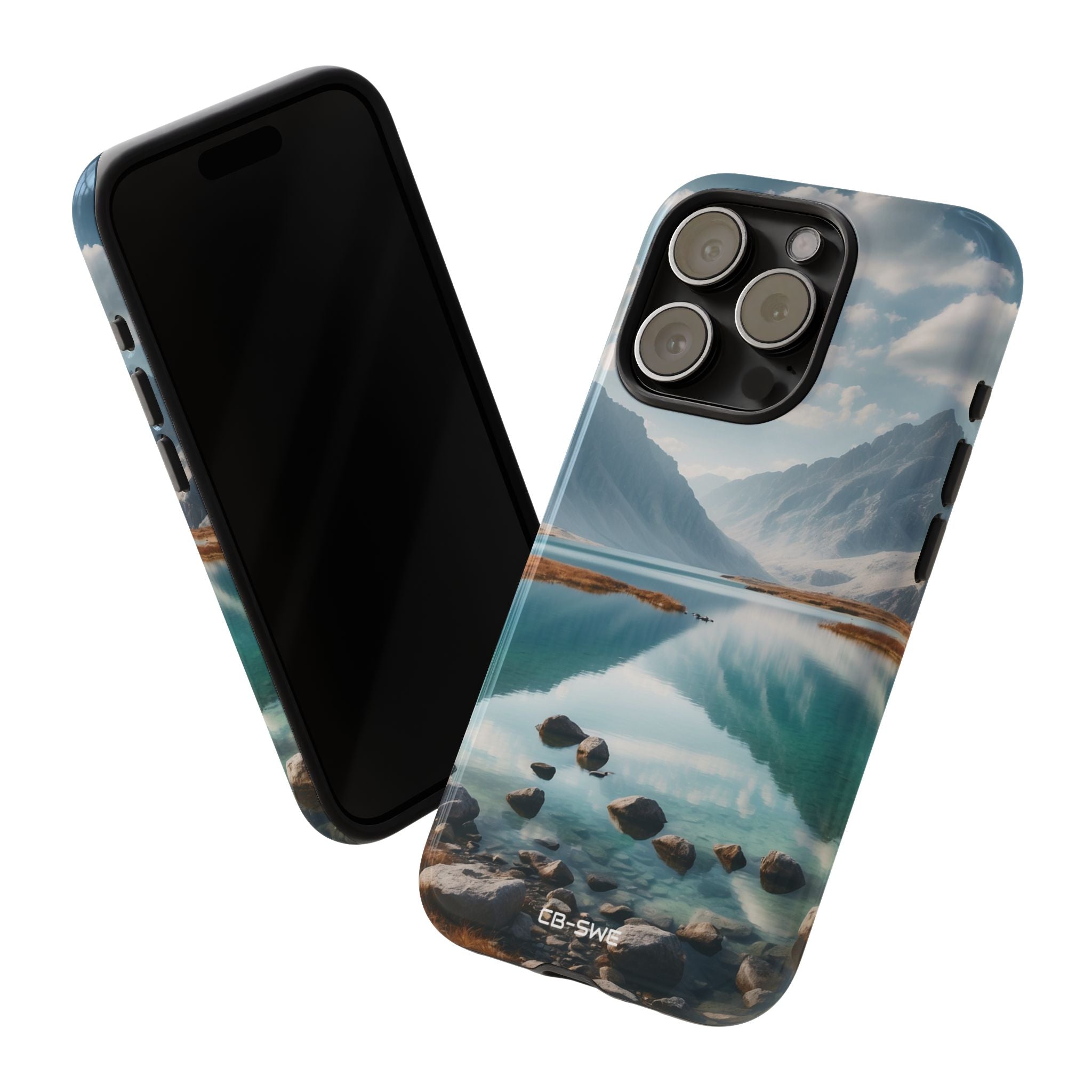 Mountain Reflections Swim - iPhone Case