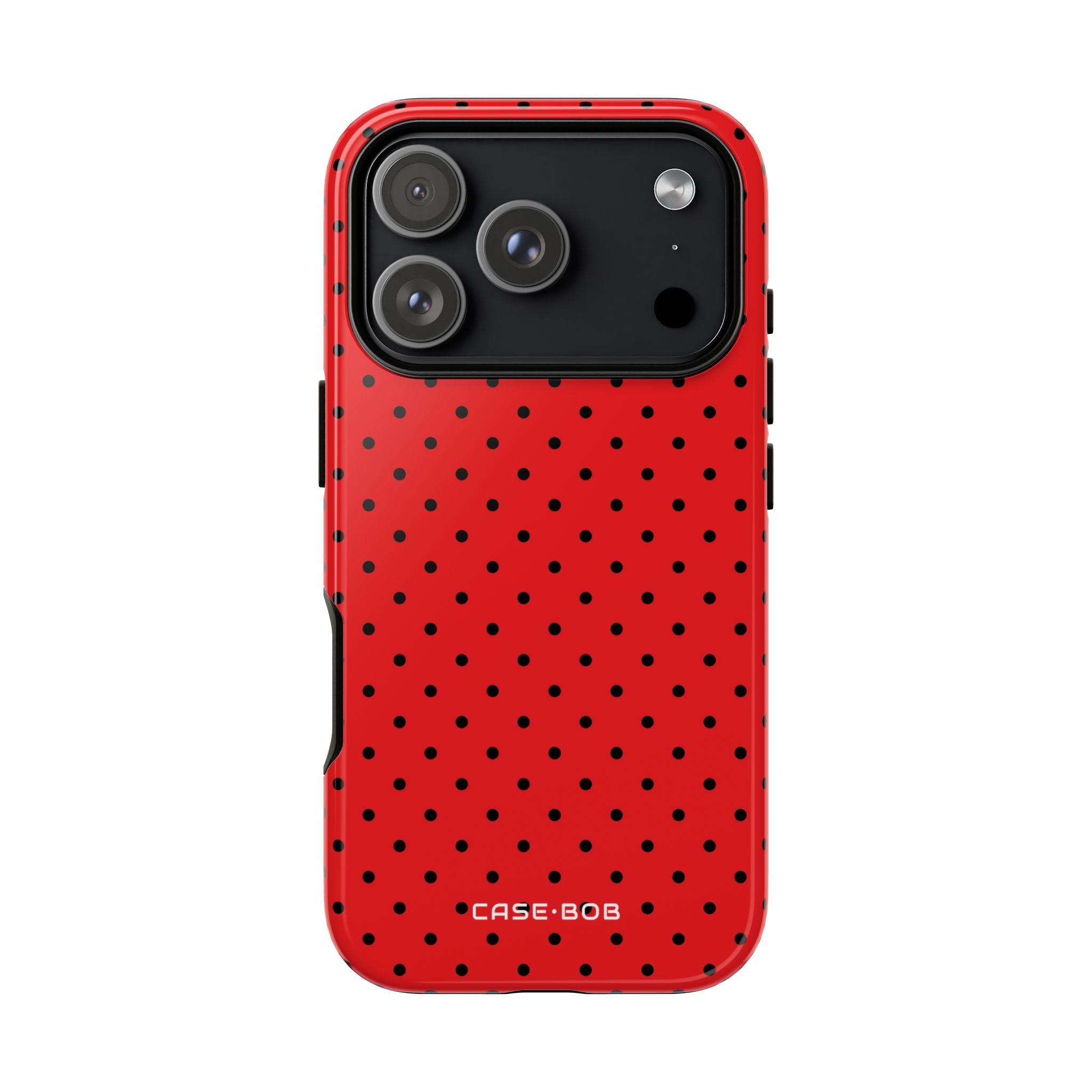 Crimson Dot Matrix iPhone 17 Pro Case - Tough