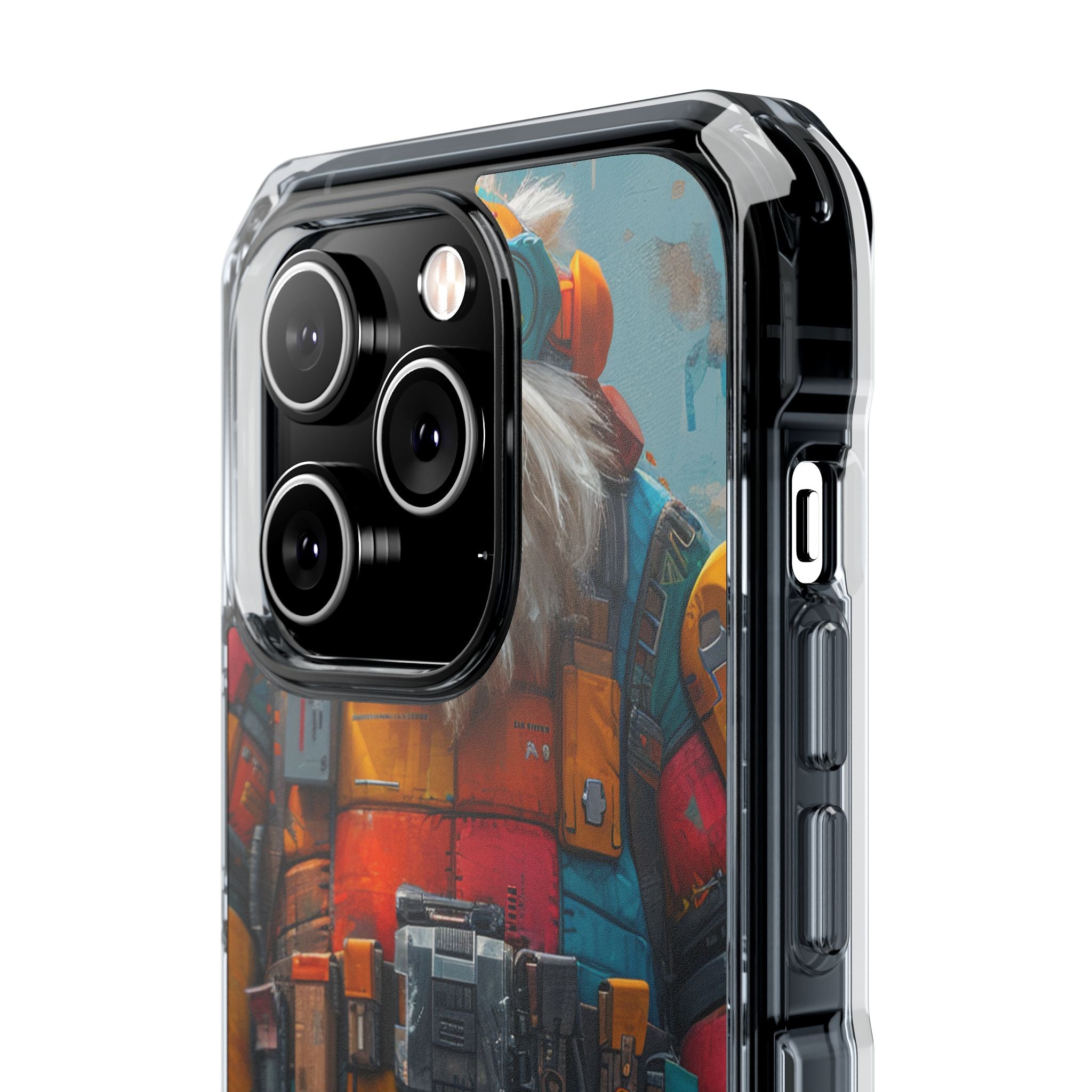 Whimsical Robot Wanderer iPhone 14 - Impact Clear+