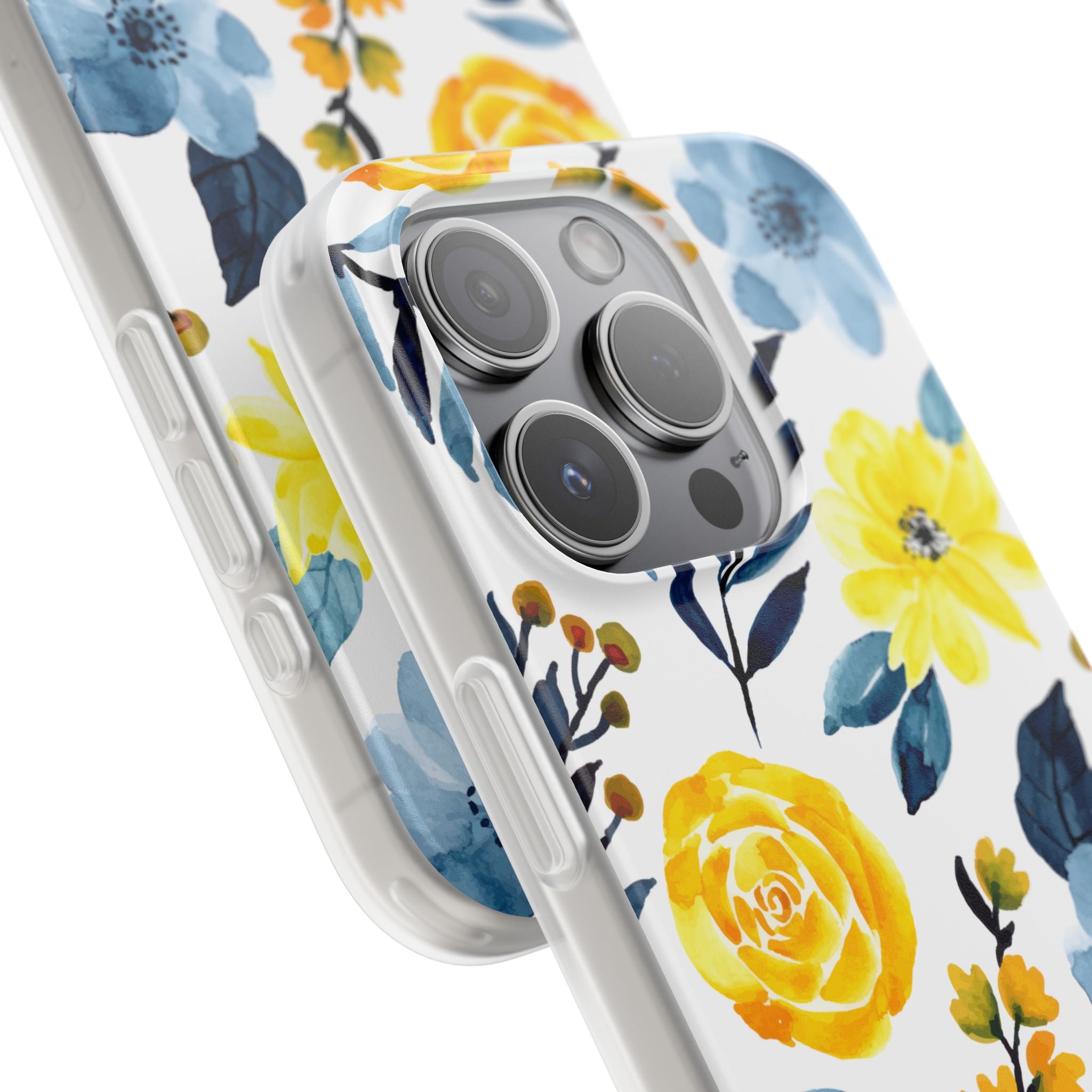 Golden Bloom iPhone 15 Pro Case - Soft