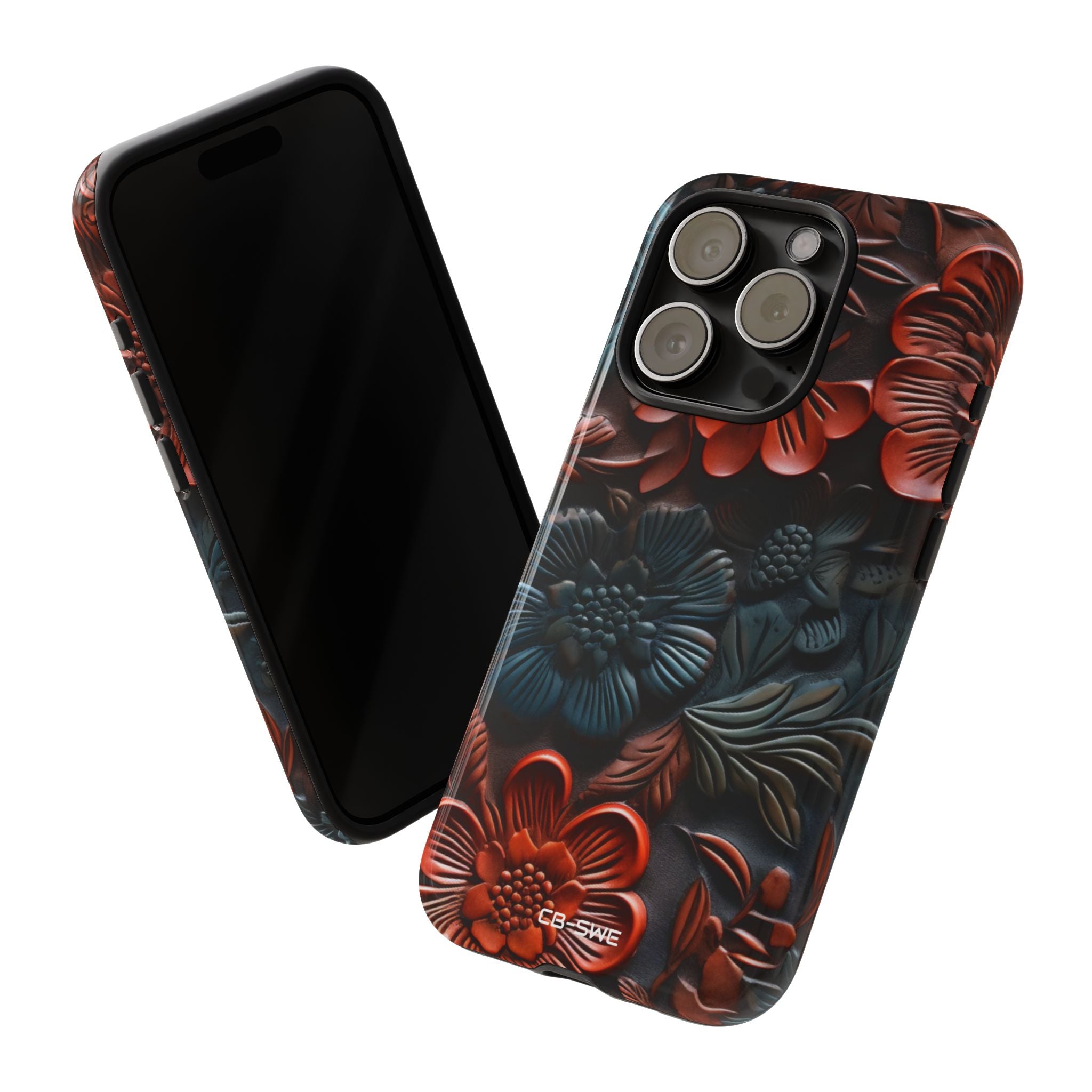 Sculpted Floral Elegance - iPhone Case