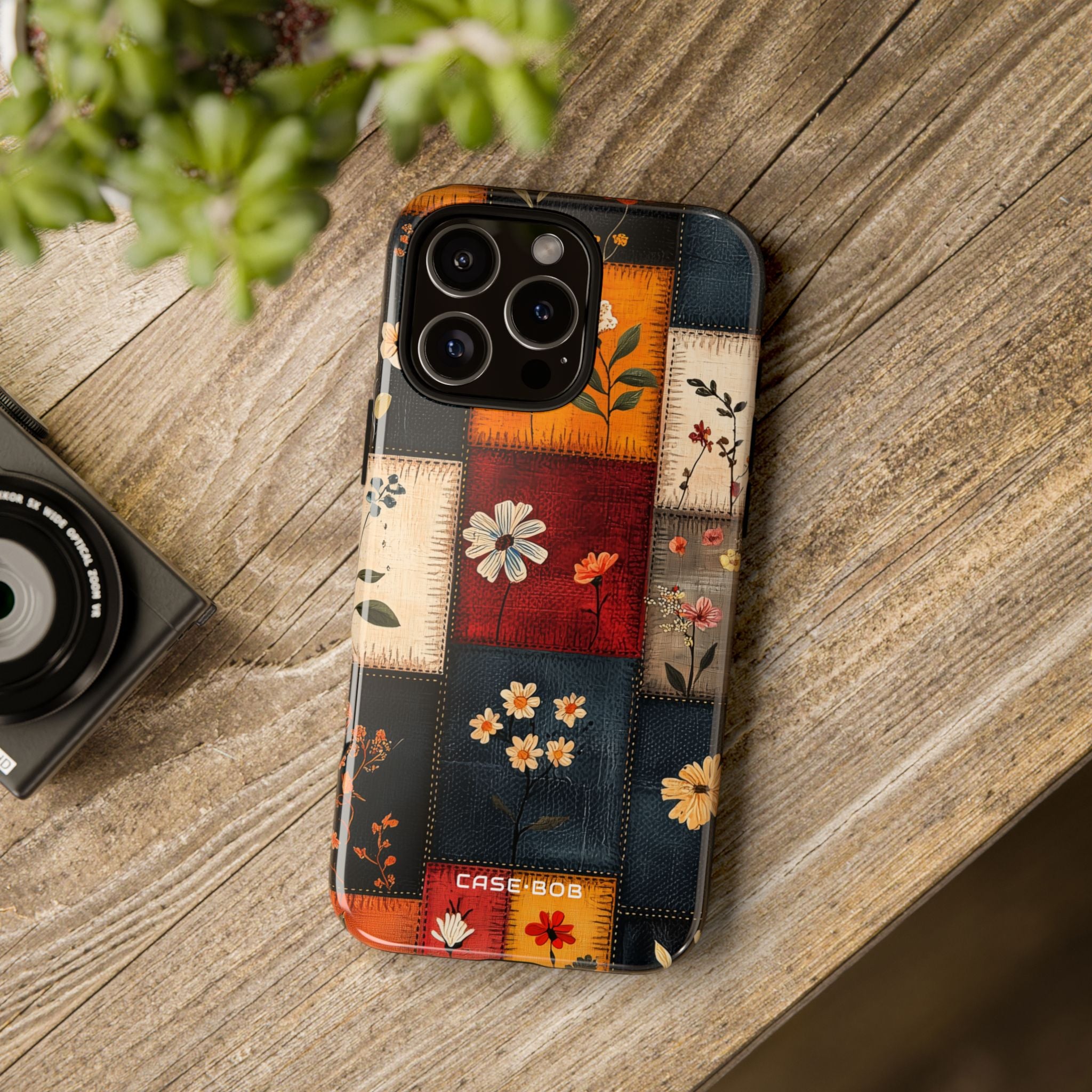 Patchwork Blooms iPhone 16 Pro Max Case - Tough