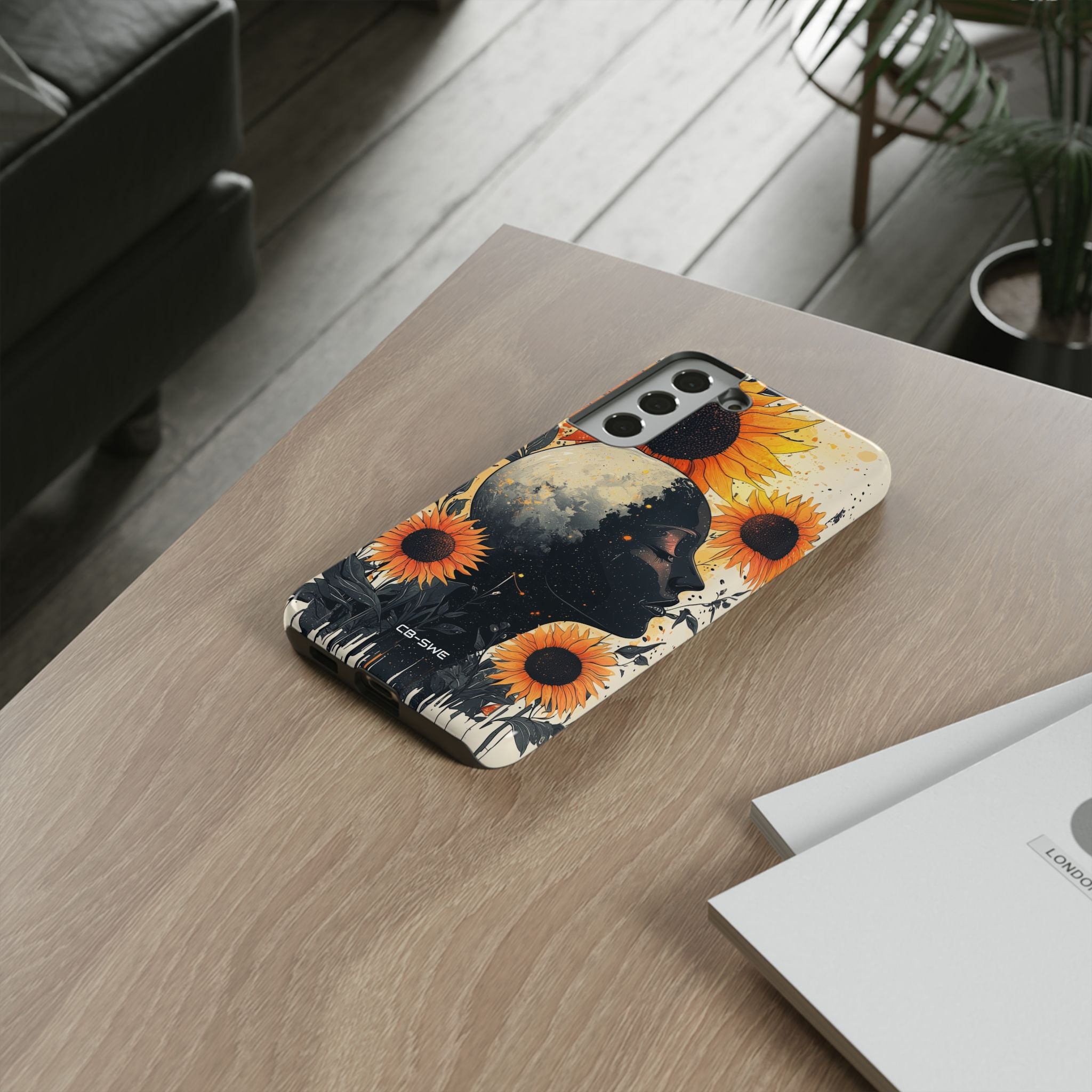 Sunflower Embraces Moon - Samsung Case