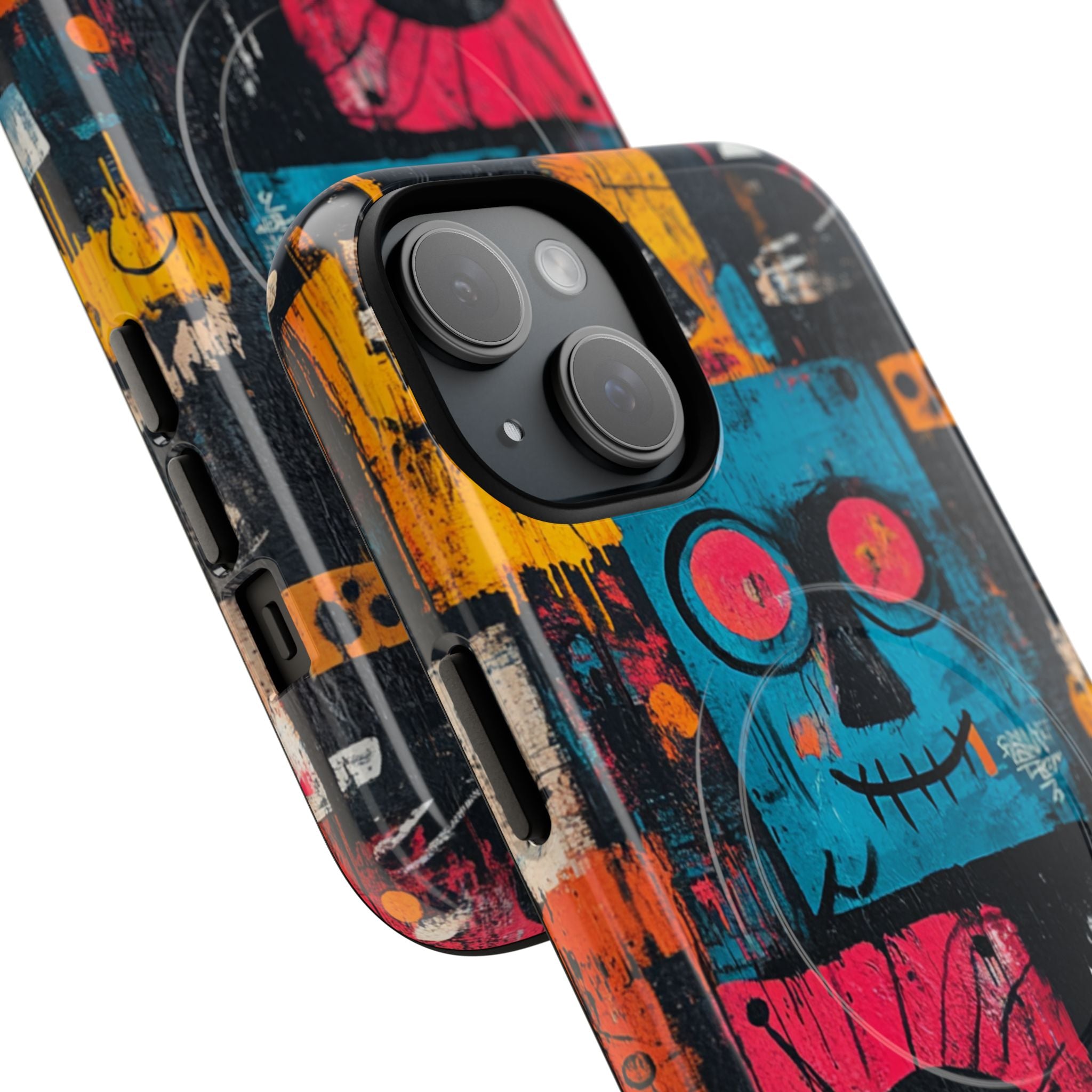 Blue Stitch Smile iPhone 15 Case - Tough+