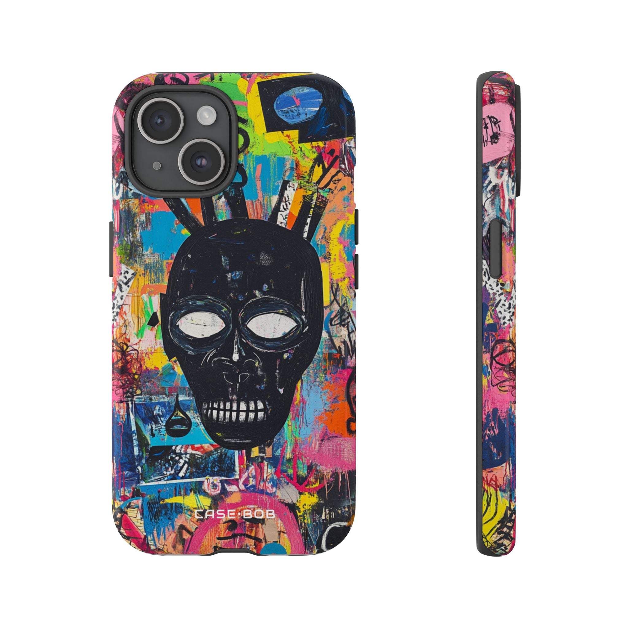 Skull Vortex iPhone 15 Case - Tough