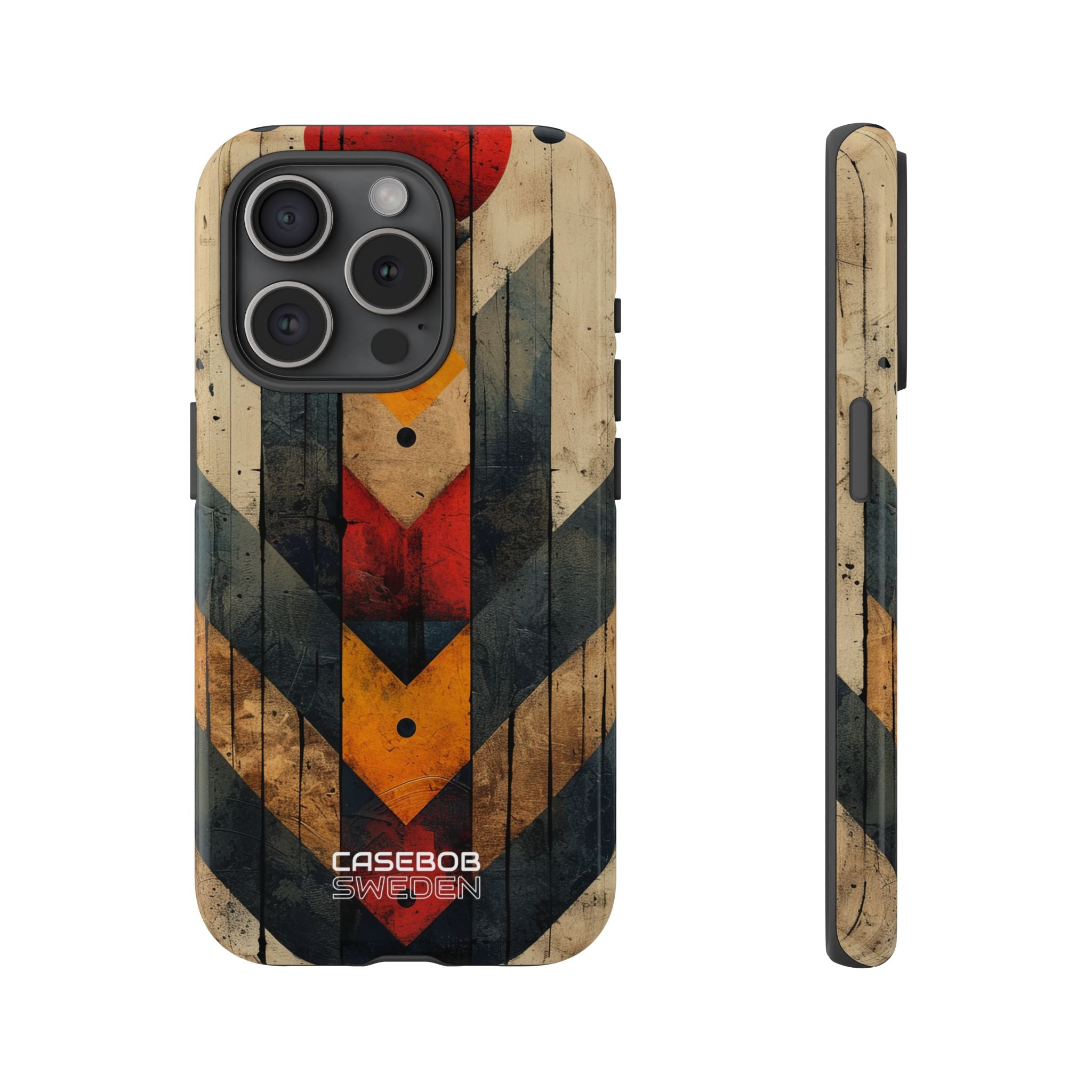 Geometric Fire Rise iPhone 15 - Resistente