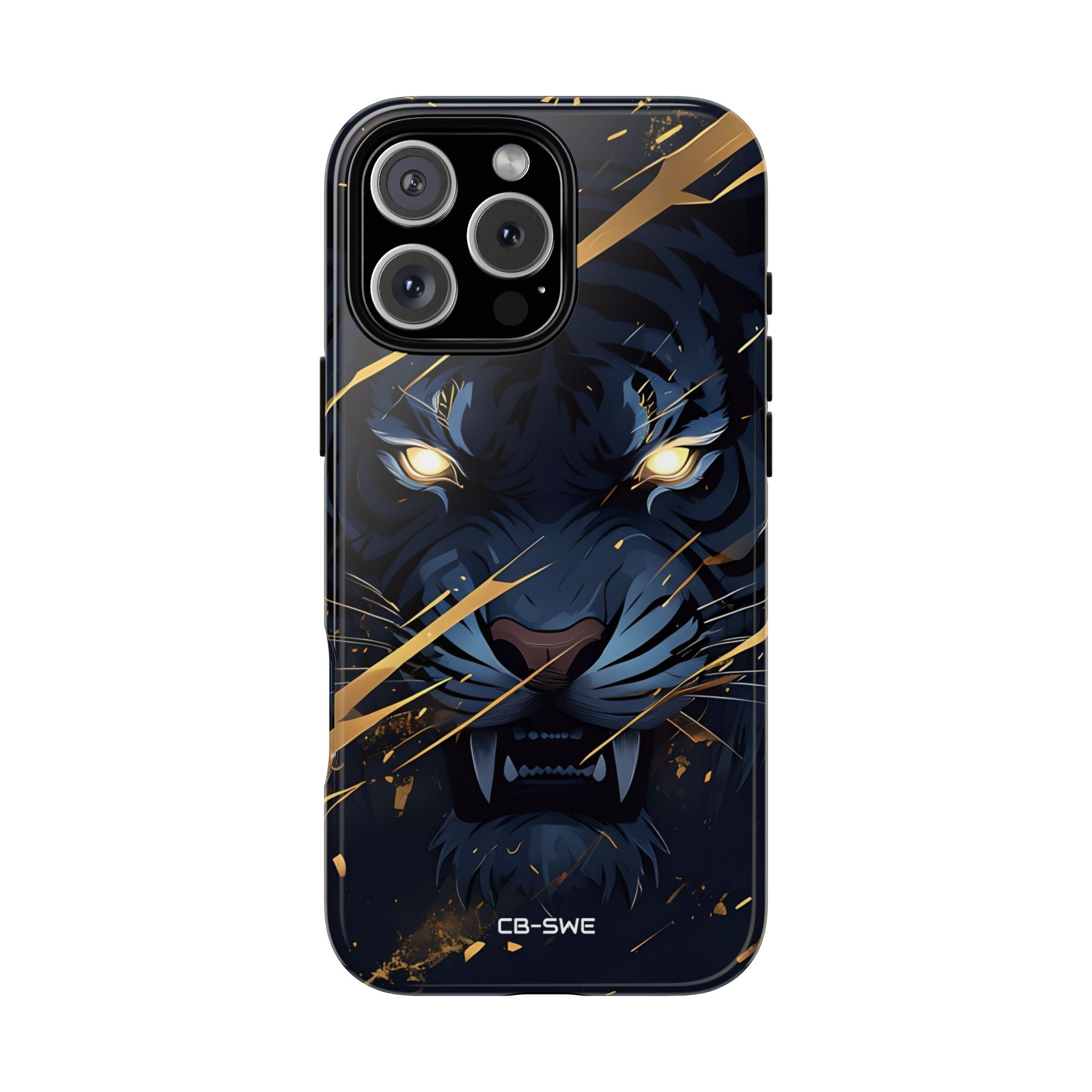Tiger's Glowing Gaze - iPhone Case