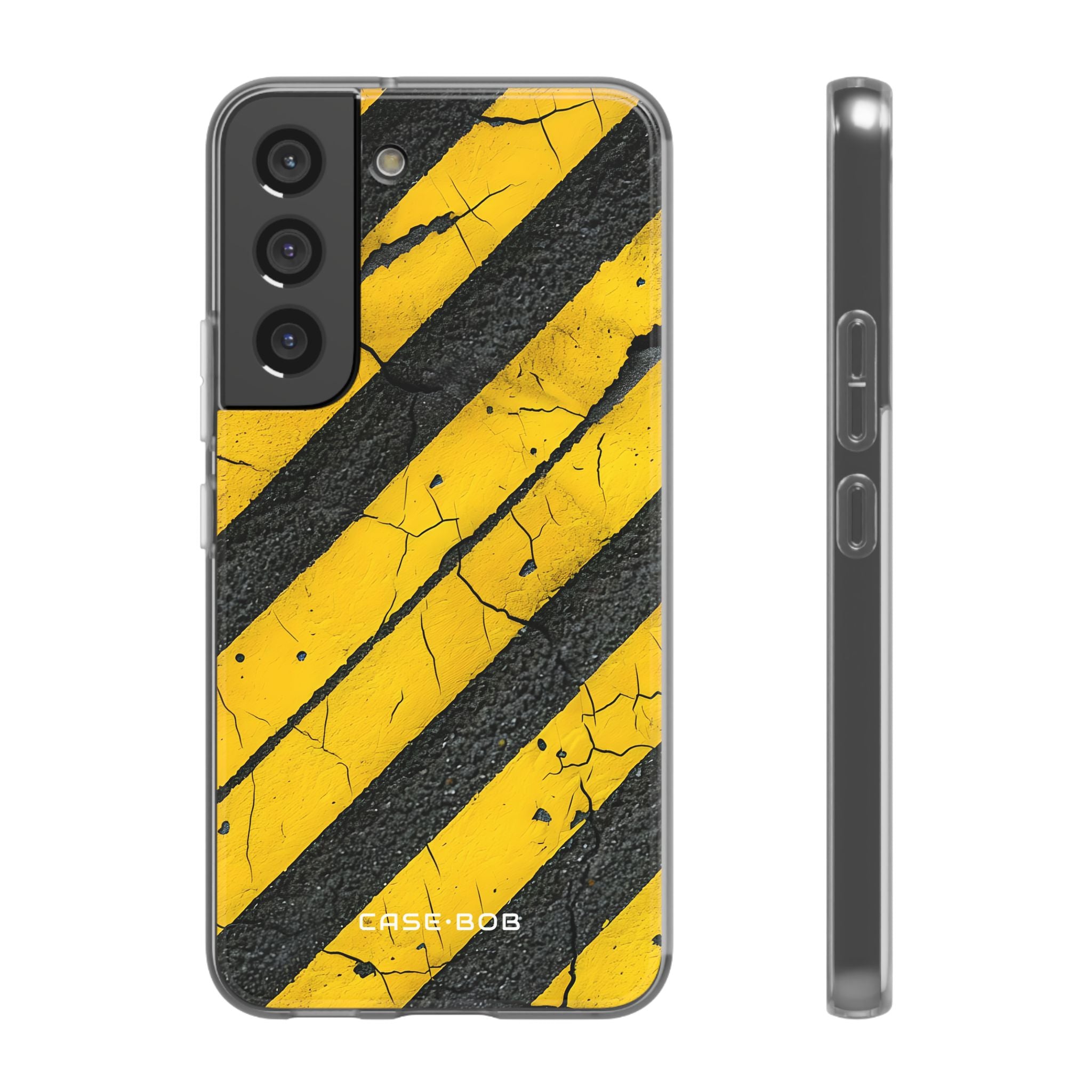 Yellow Stripe Distress Samsung S22 - Soft