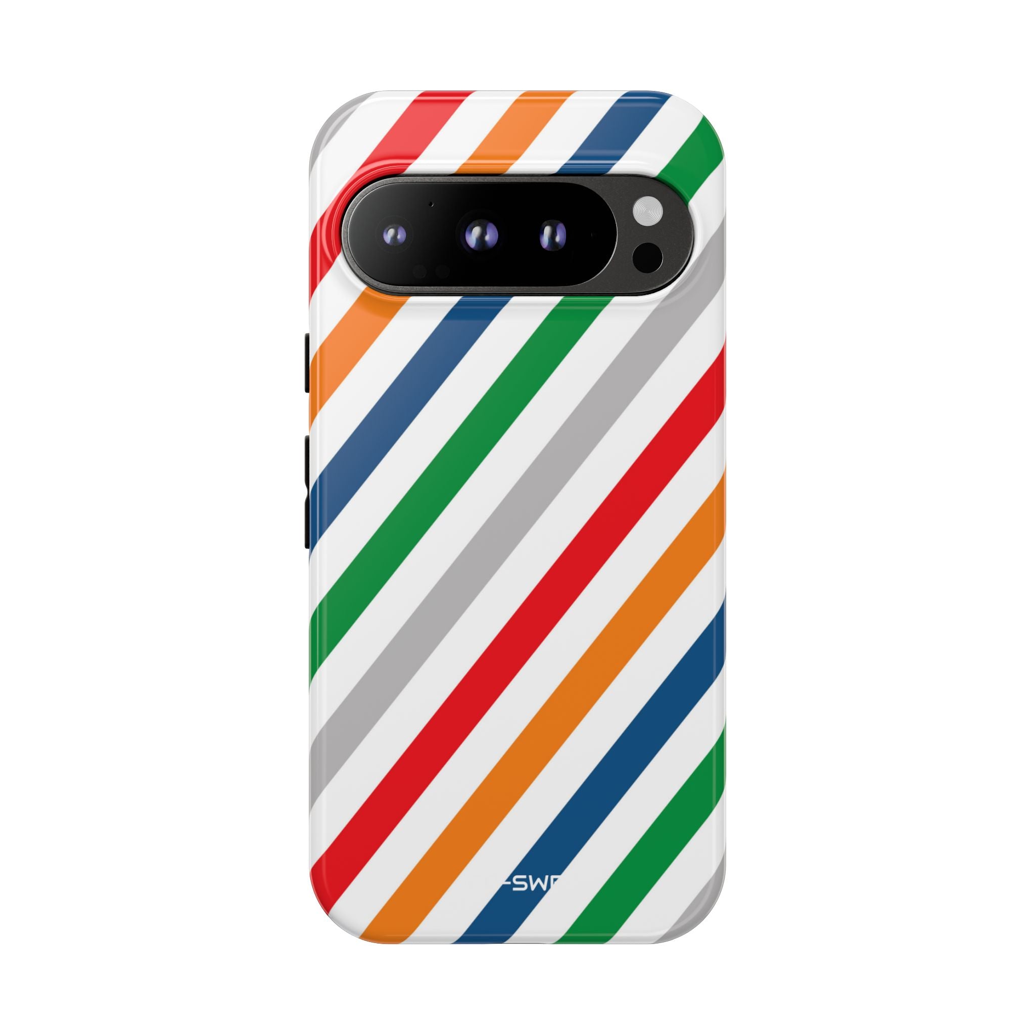 Vibrant Geometric Stripes - Google Pixel Case