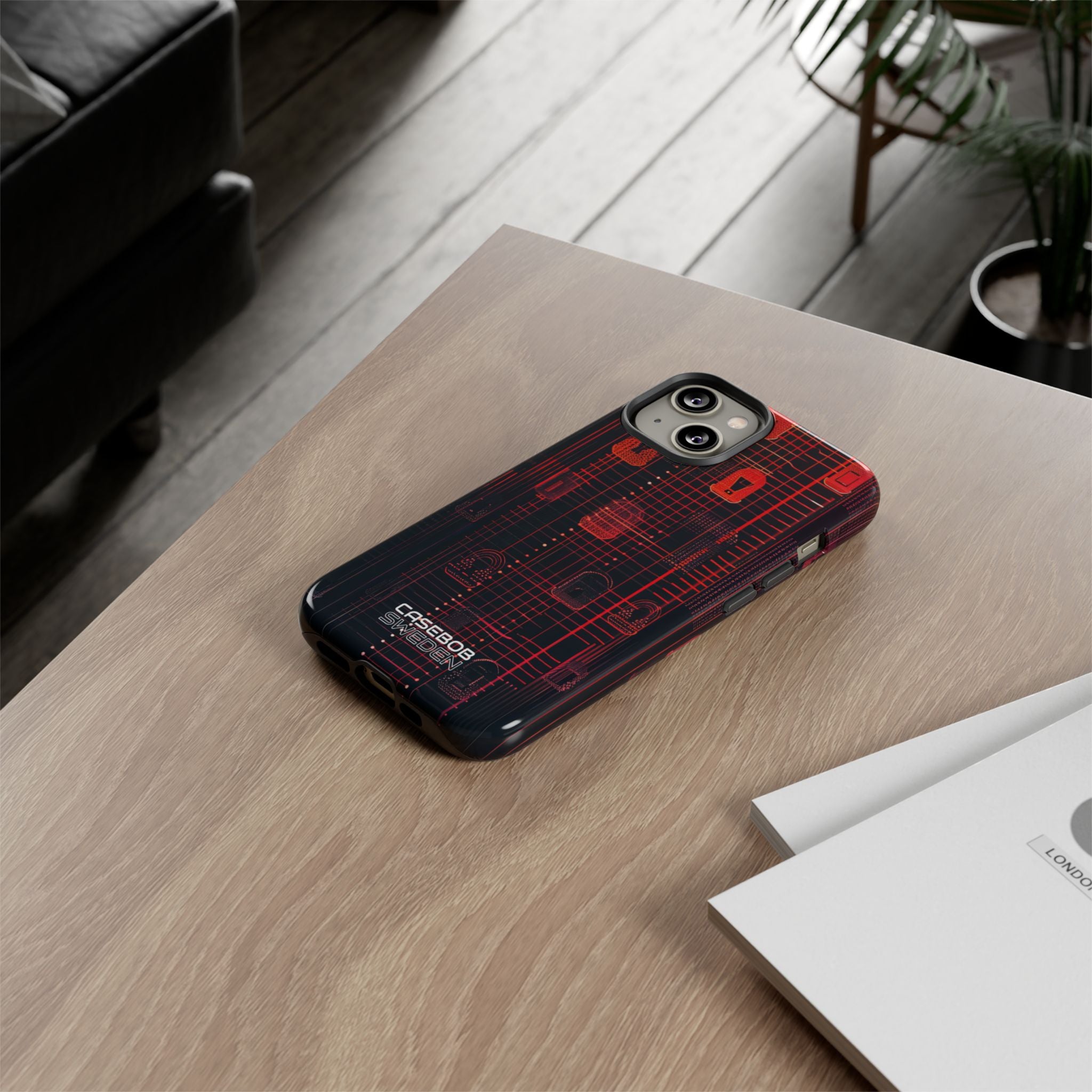 Cyber Locks Grid iPhone 14 - Resistente
