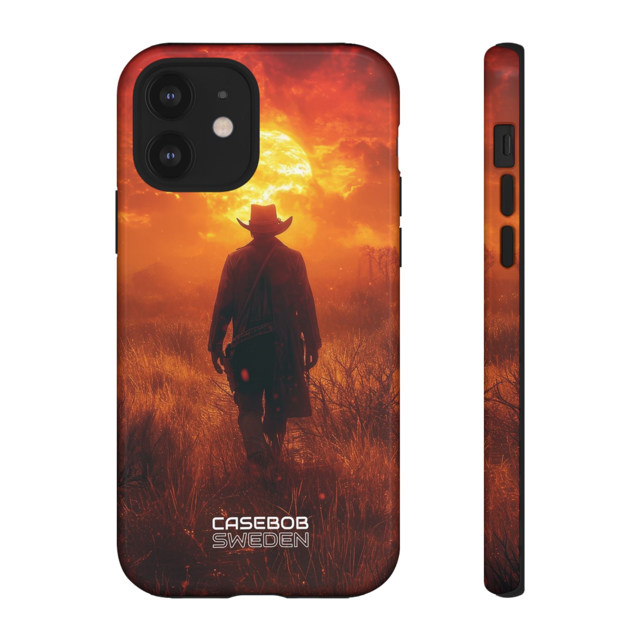 Fiery Sunset Cowboy iPhone 12 - Tough
