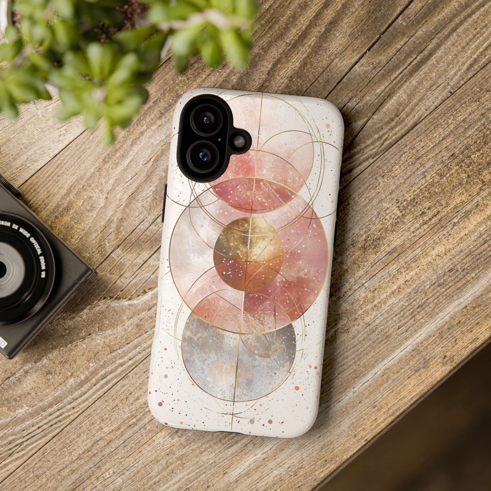 Circle Envelops Light - iPhone Case