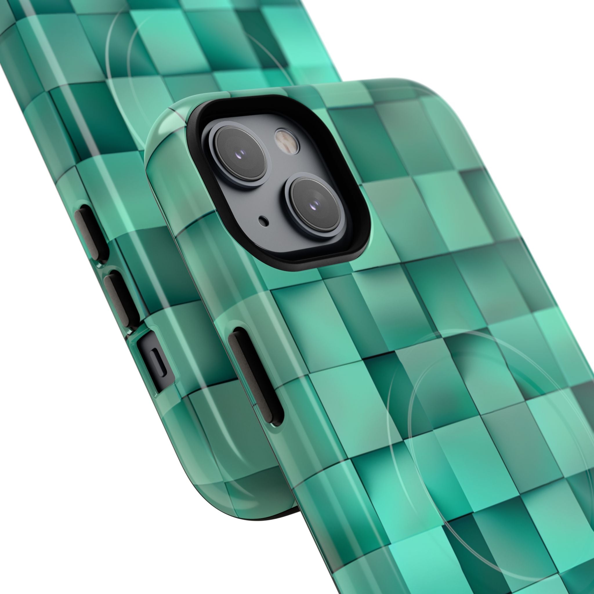 Folded Blue Squares iPhone 14 - Tough+