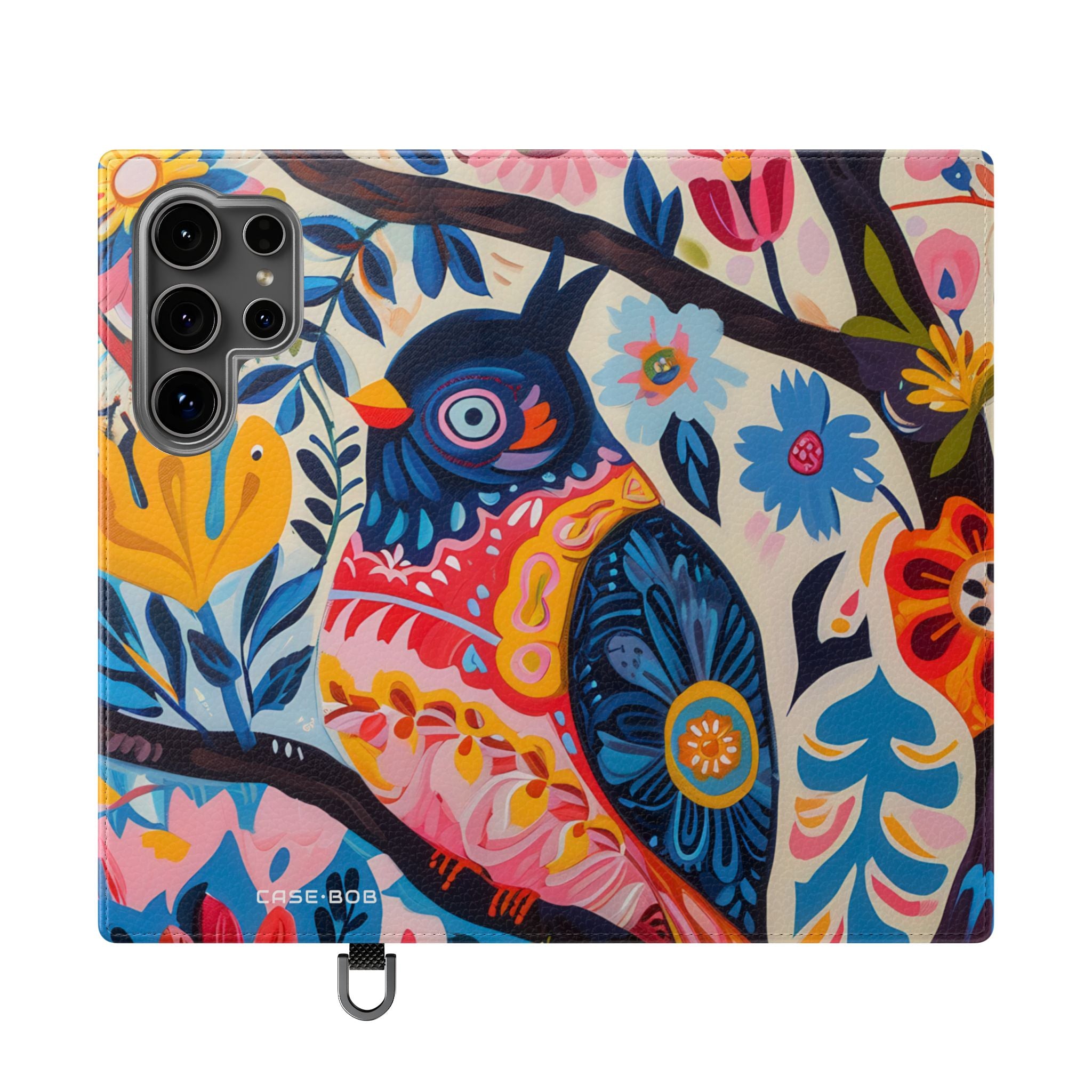 Ornate Owl Bloom - Samsung S24 Ultra Case - Wallet