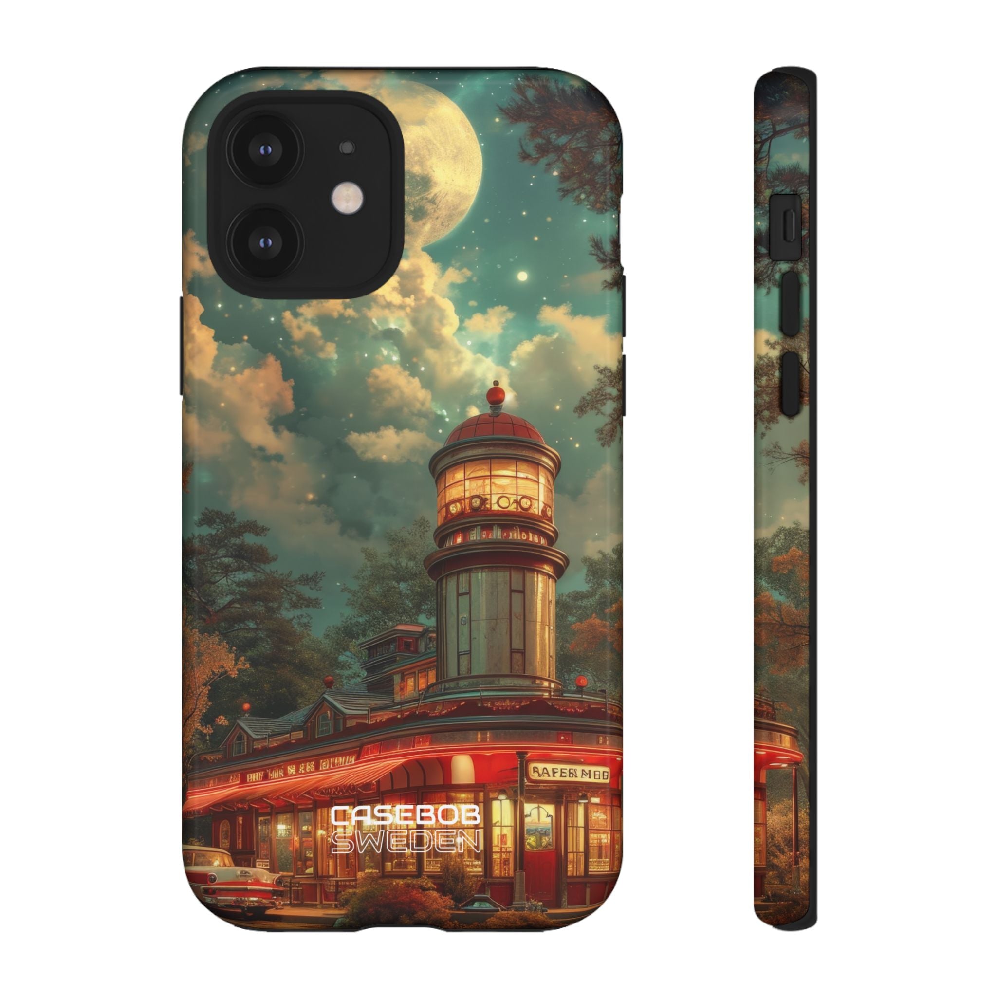 Retro Moonlight Cafe iPhone 12 - Tough