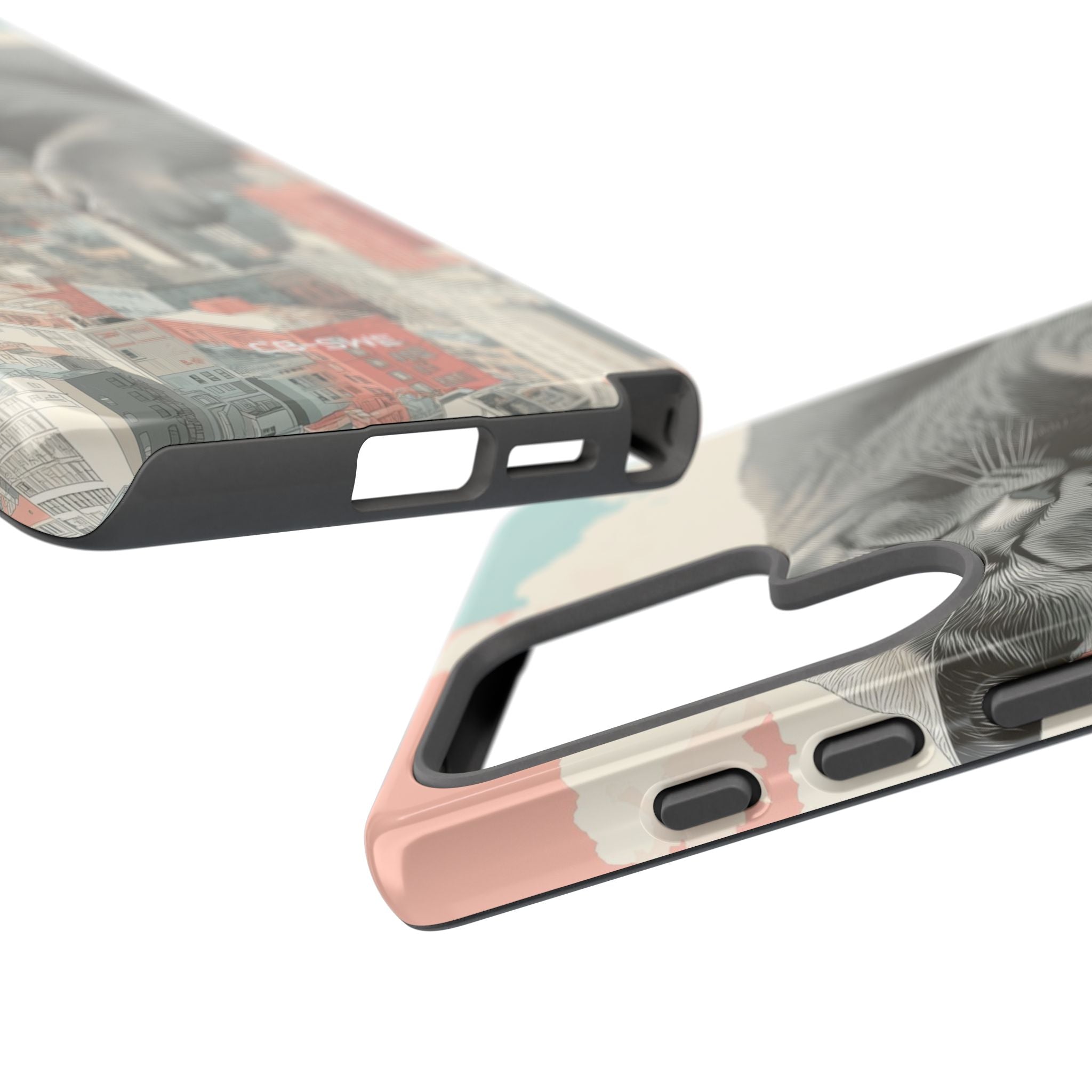 Cat Rests Over City - Samsung Case
