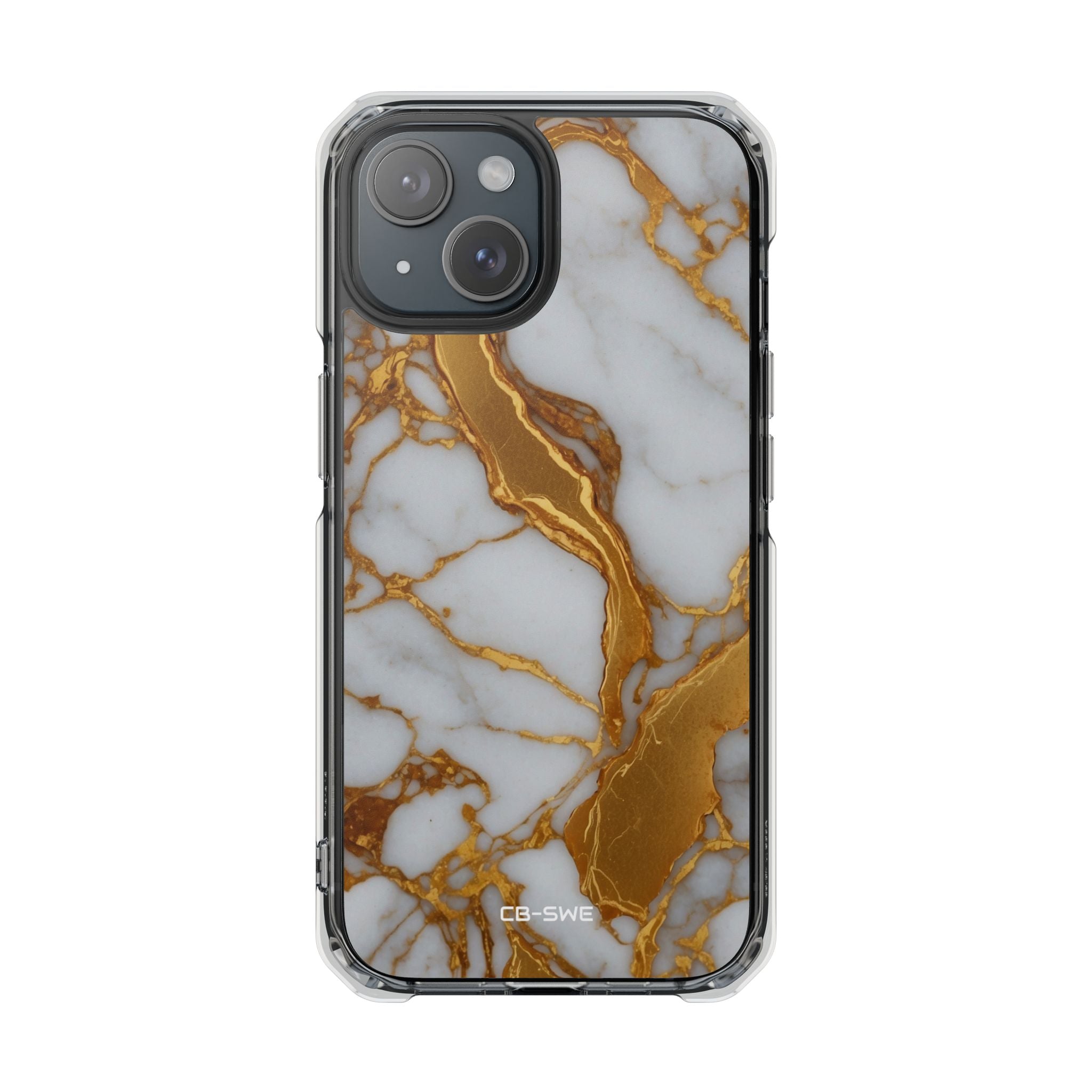 Golden Veins Flow iPhone Case - Impact