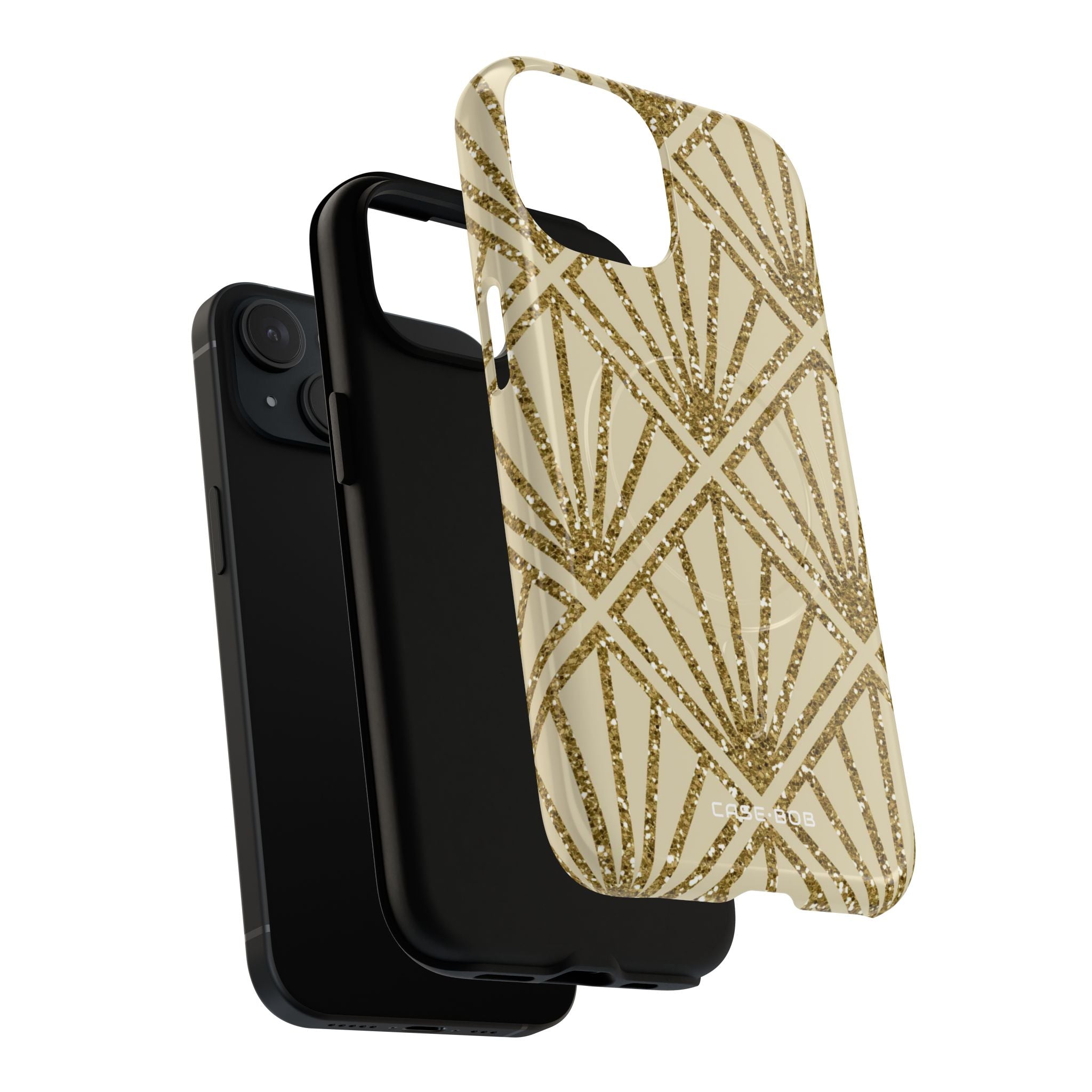 Gold Diamond Radiance iPhone 15 Case - Tough+