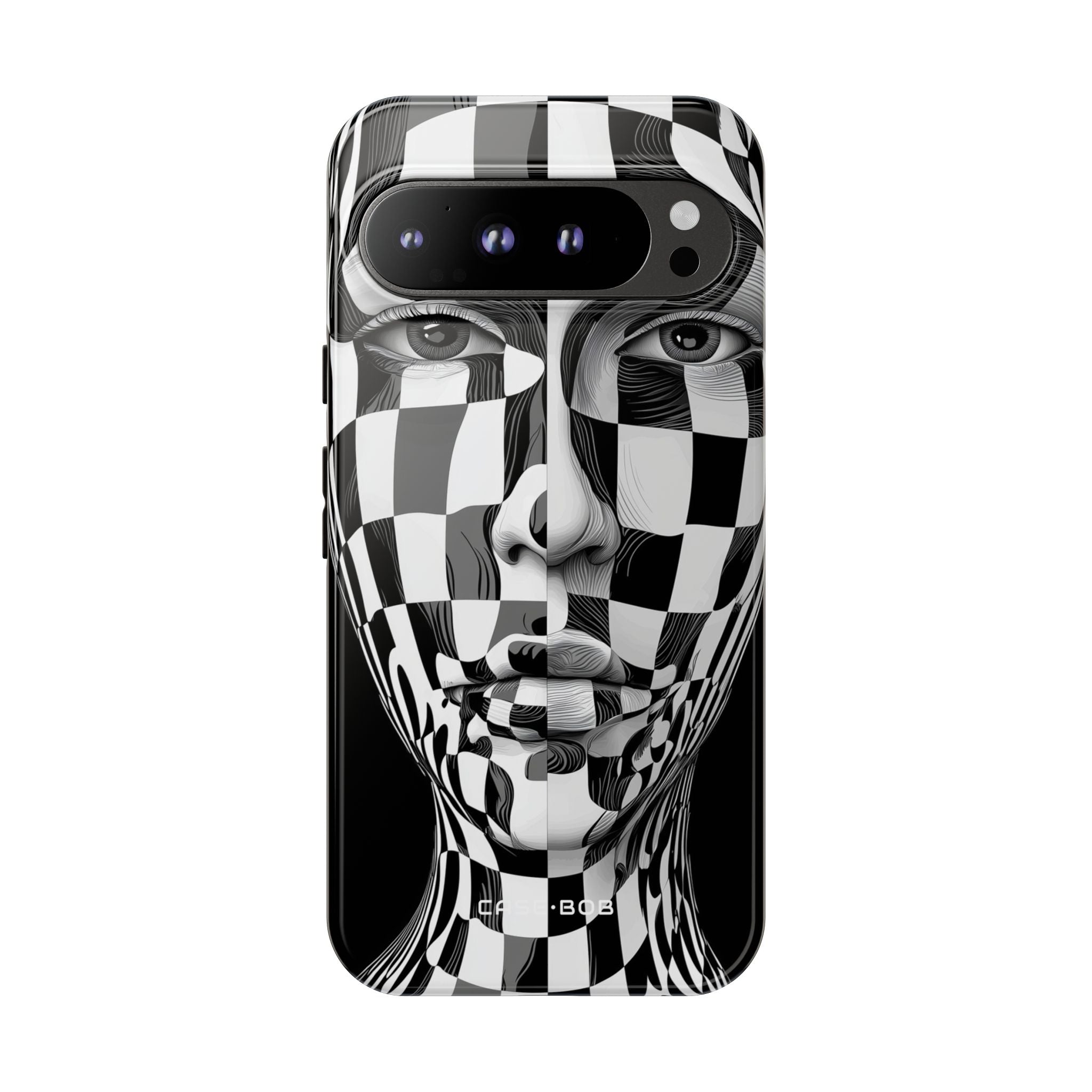 Checkered Face Google Pixel 9 Pro XL Case - Tough