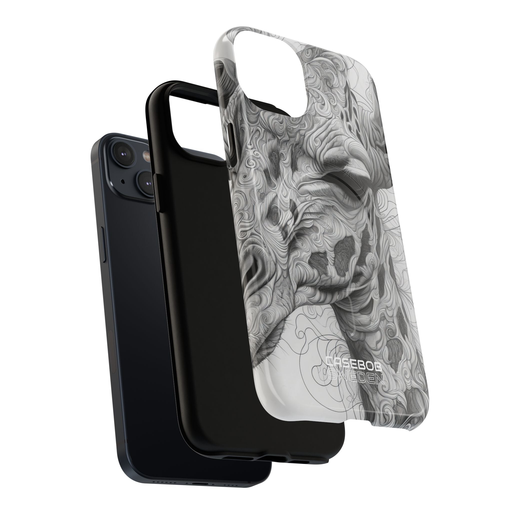 Swirling Giraffe Art iPhone 14 - Tough+