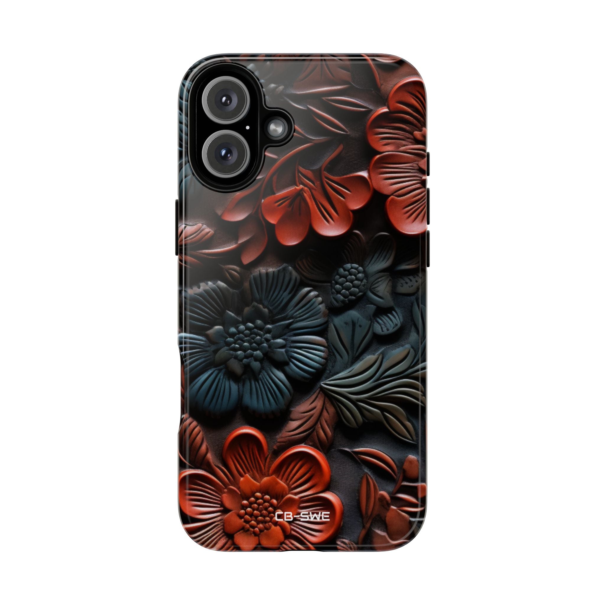 Sculpted Floral Elegance - iPhone Case
