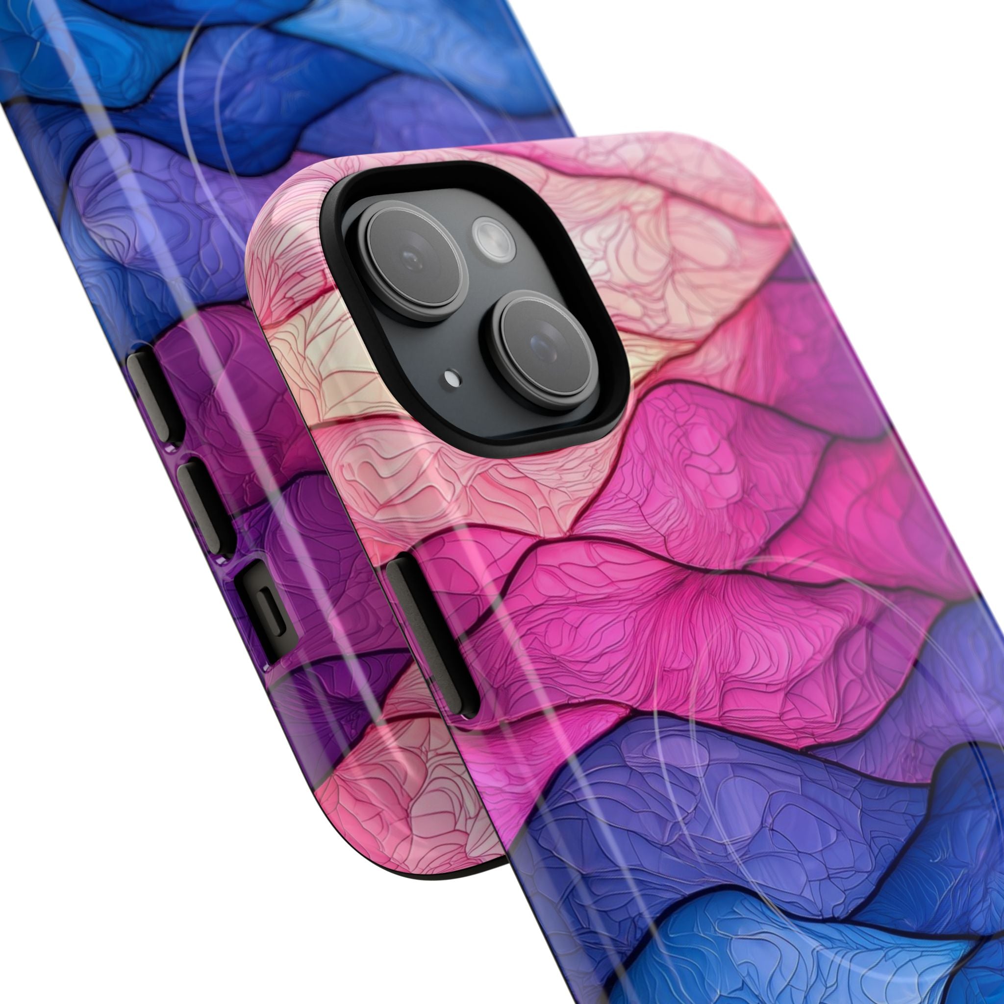 Wavy Vein Gradient iPhone 15 Plus Case - Tough+