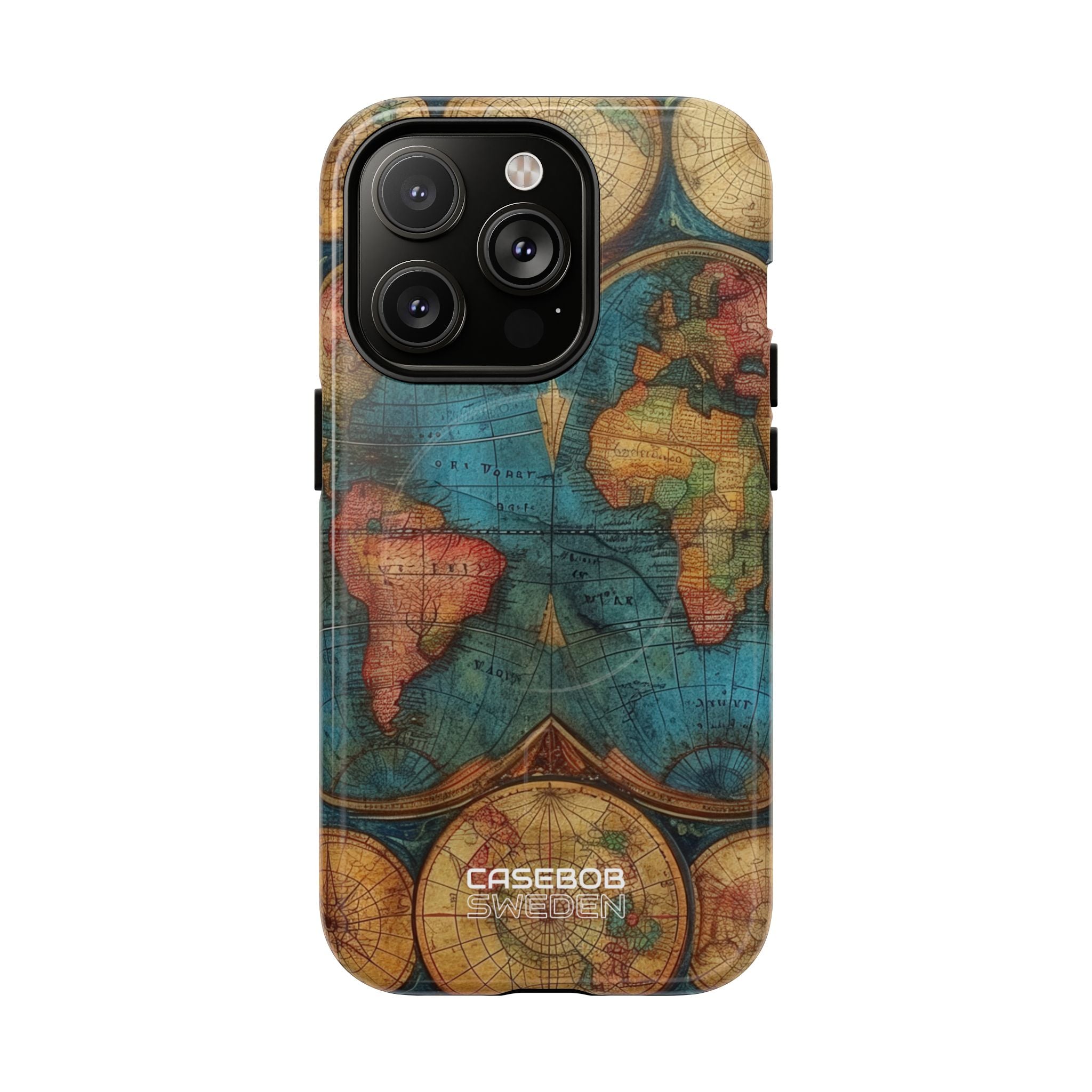 Vintage World Map iPhone 14 - Tough+
