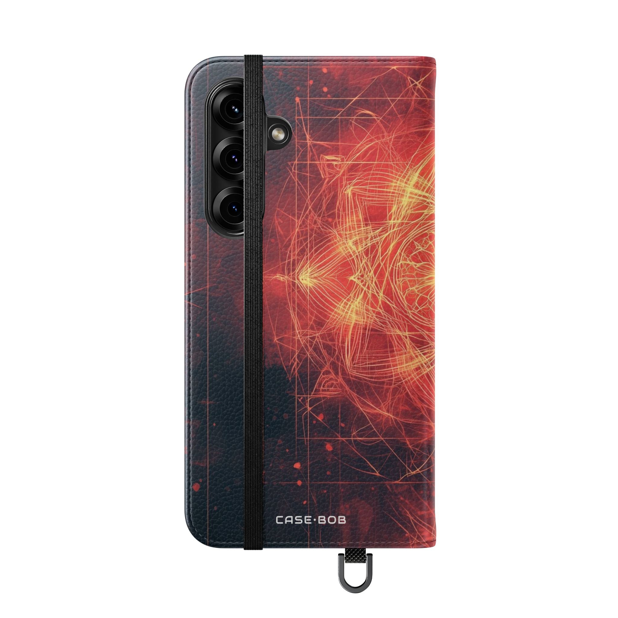 Hehkuva Mandala - Samsung S25+ - Case - Lompakkokotelo