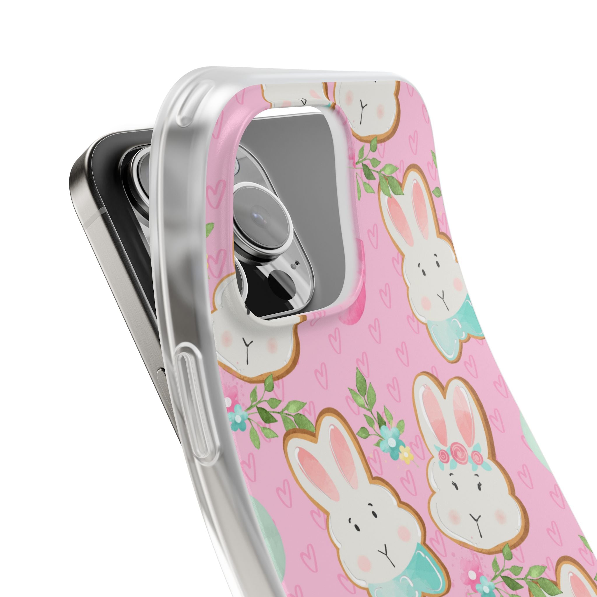 Bunny Blossom iPhone 16 Pro Max Case - Soft